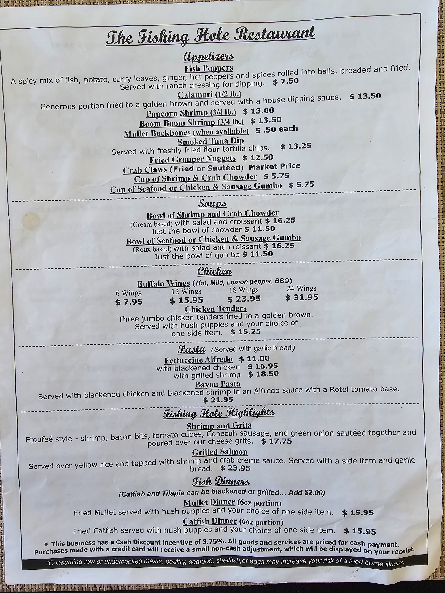 The Fishing Hole Milton Restaurant Milton