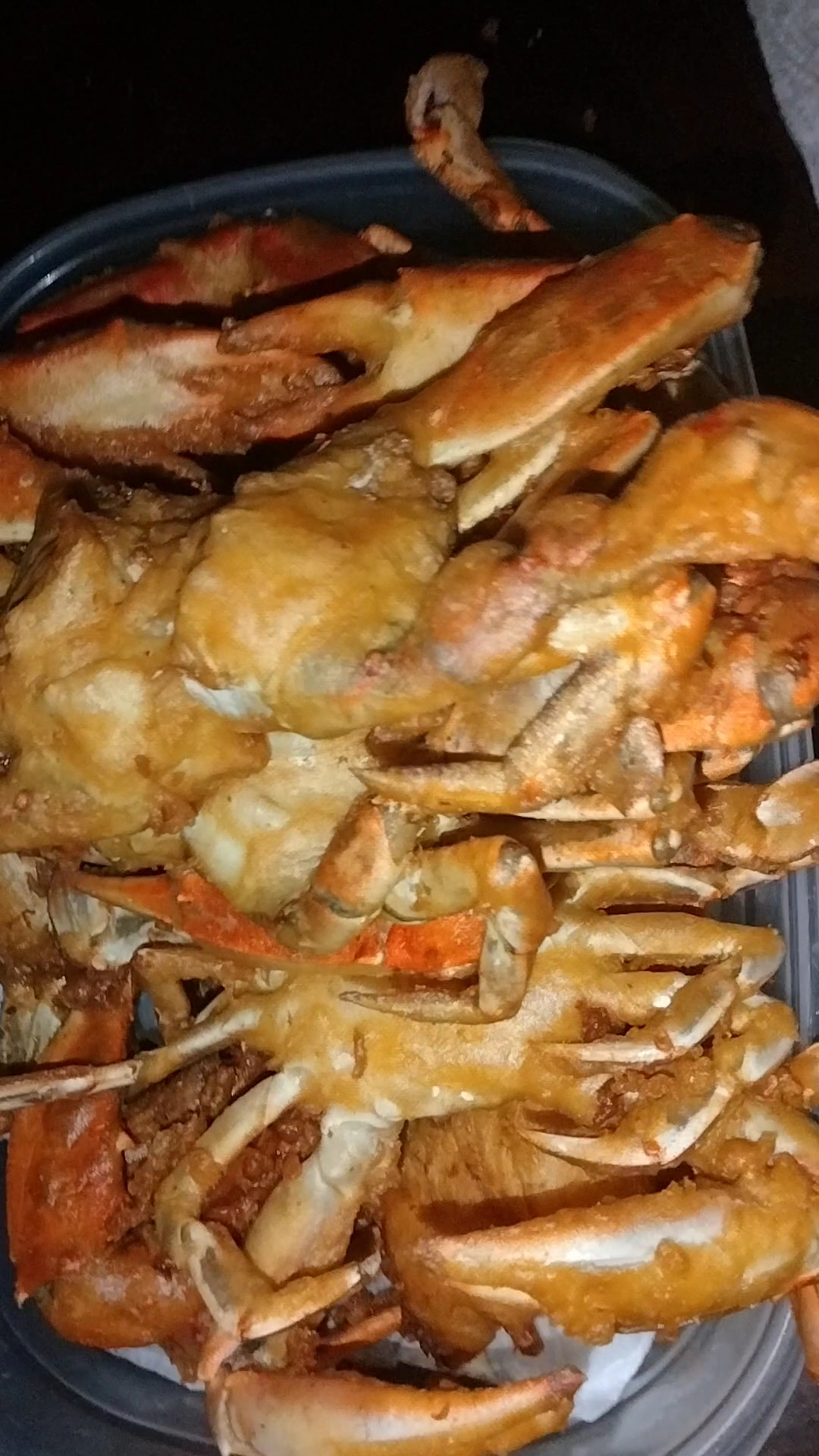 Live Blue Crabs Menu
