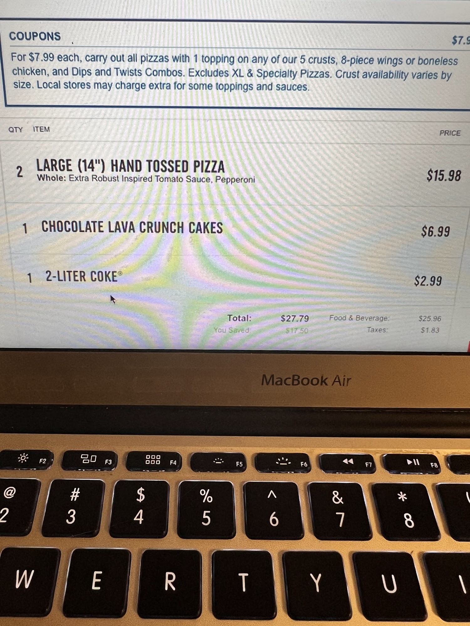Domino's Pizza Menu