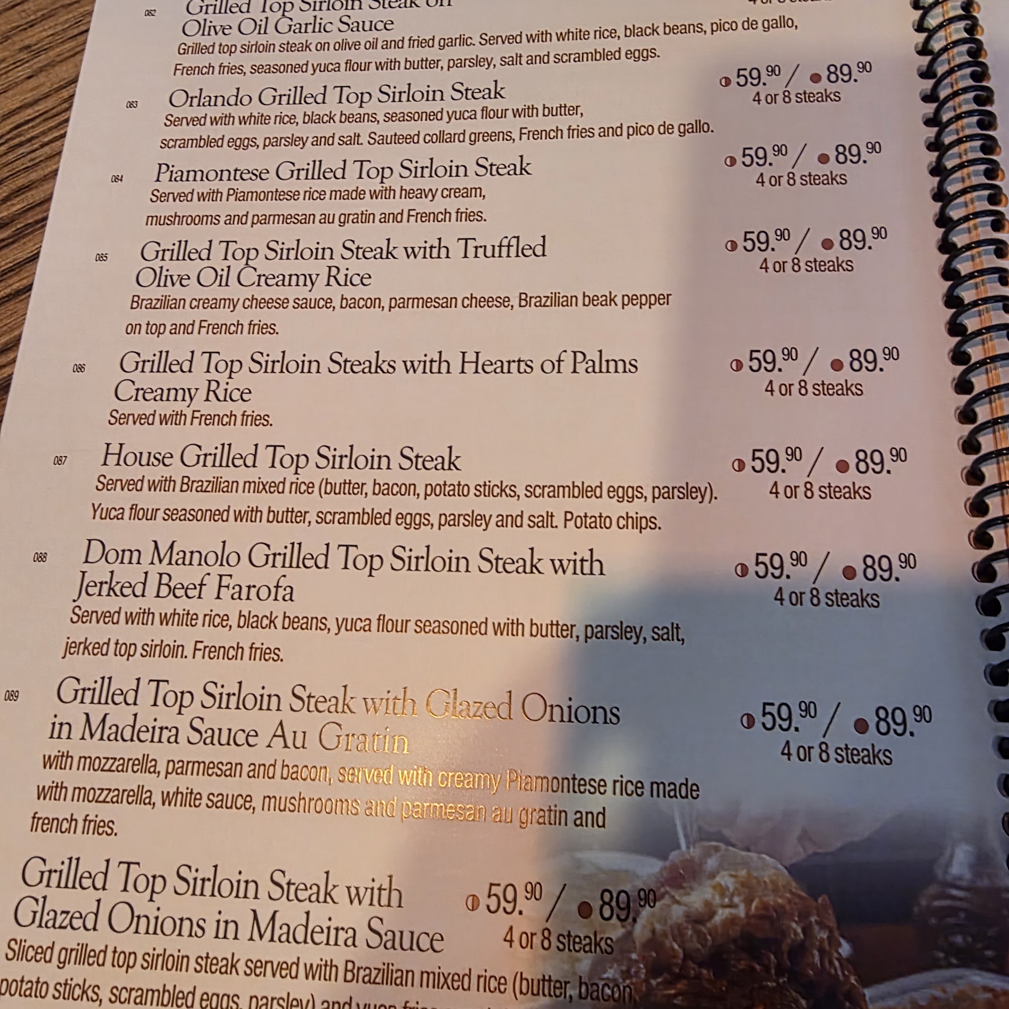 Boteco do Manolo - North Miami Beach Menu