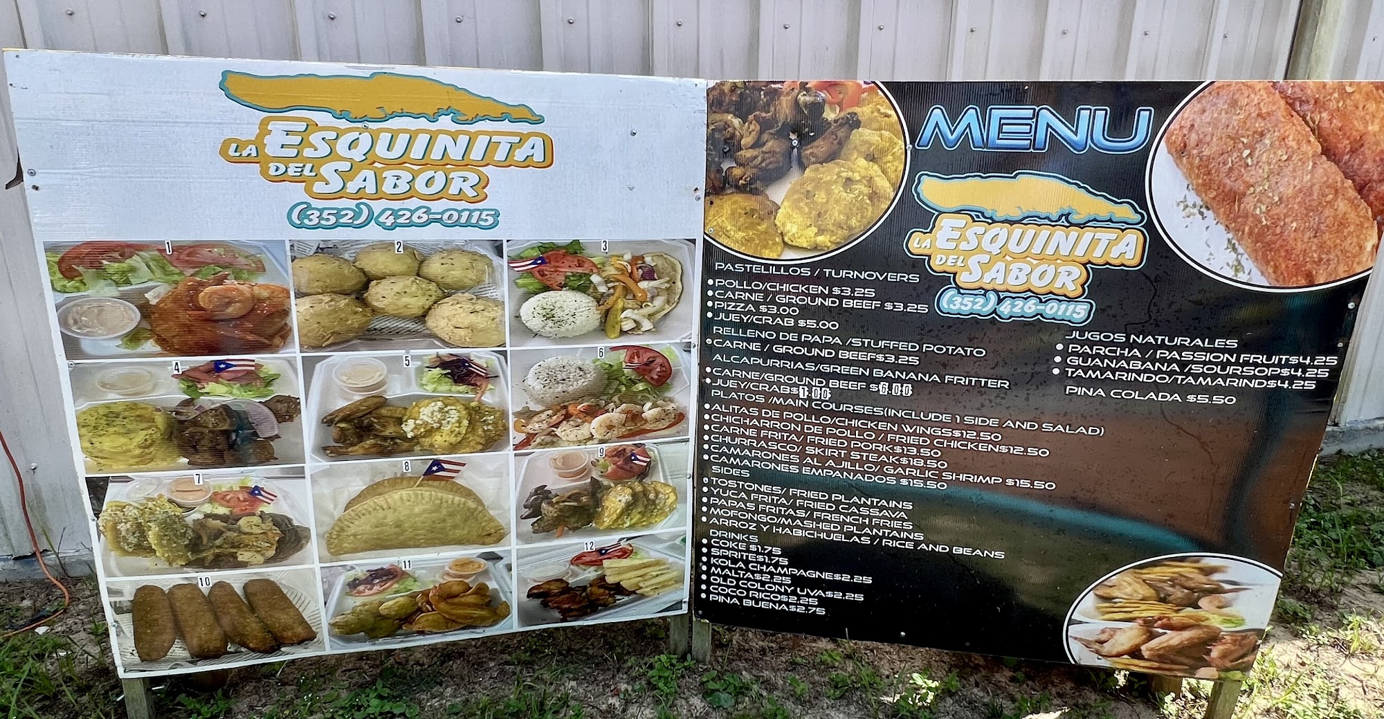 La Esquina del Sabor Menu
