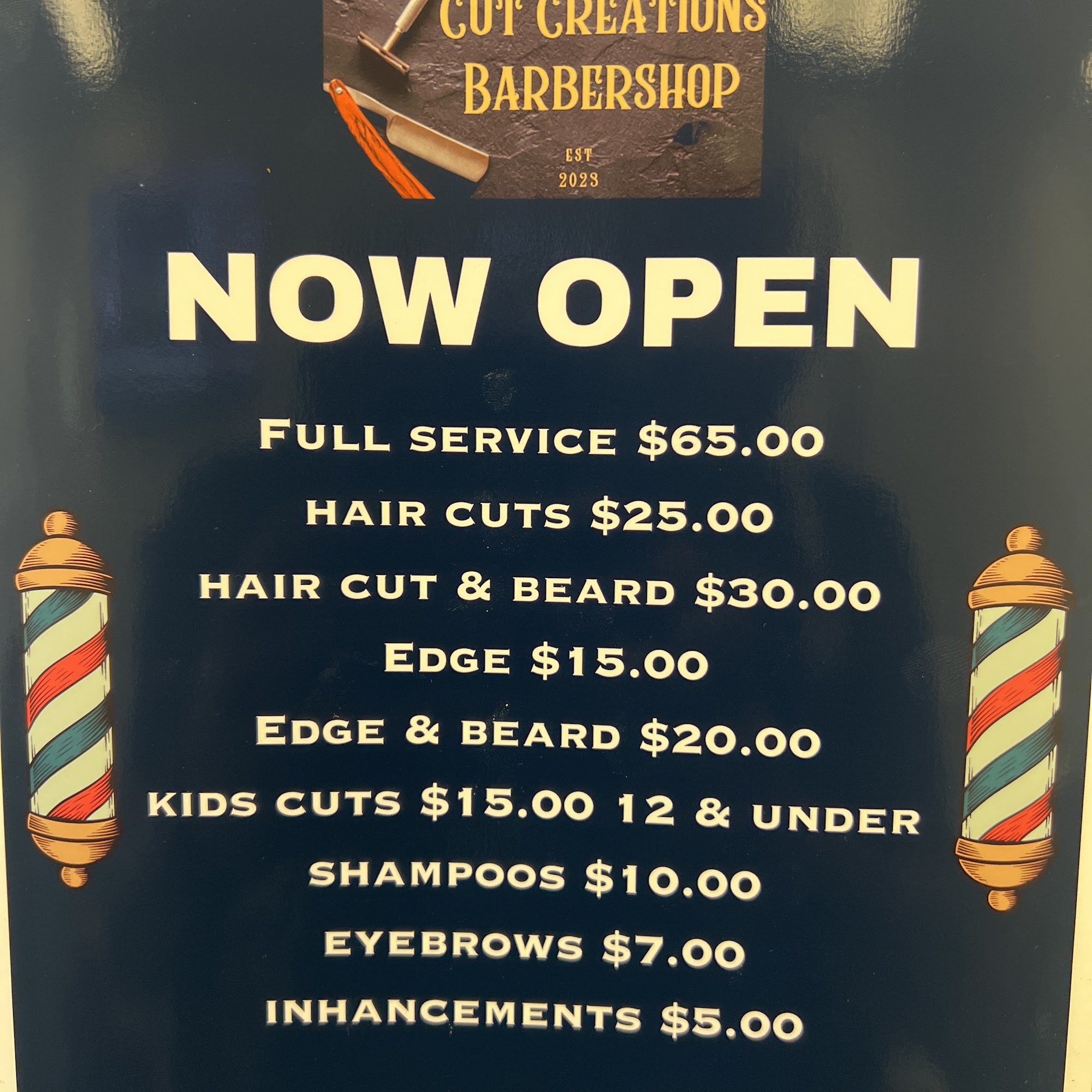 Cut Creations Barbershop 2624 NE 14th St, Ocala Florida 34470