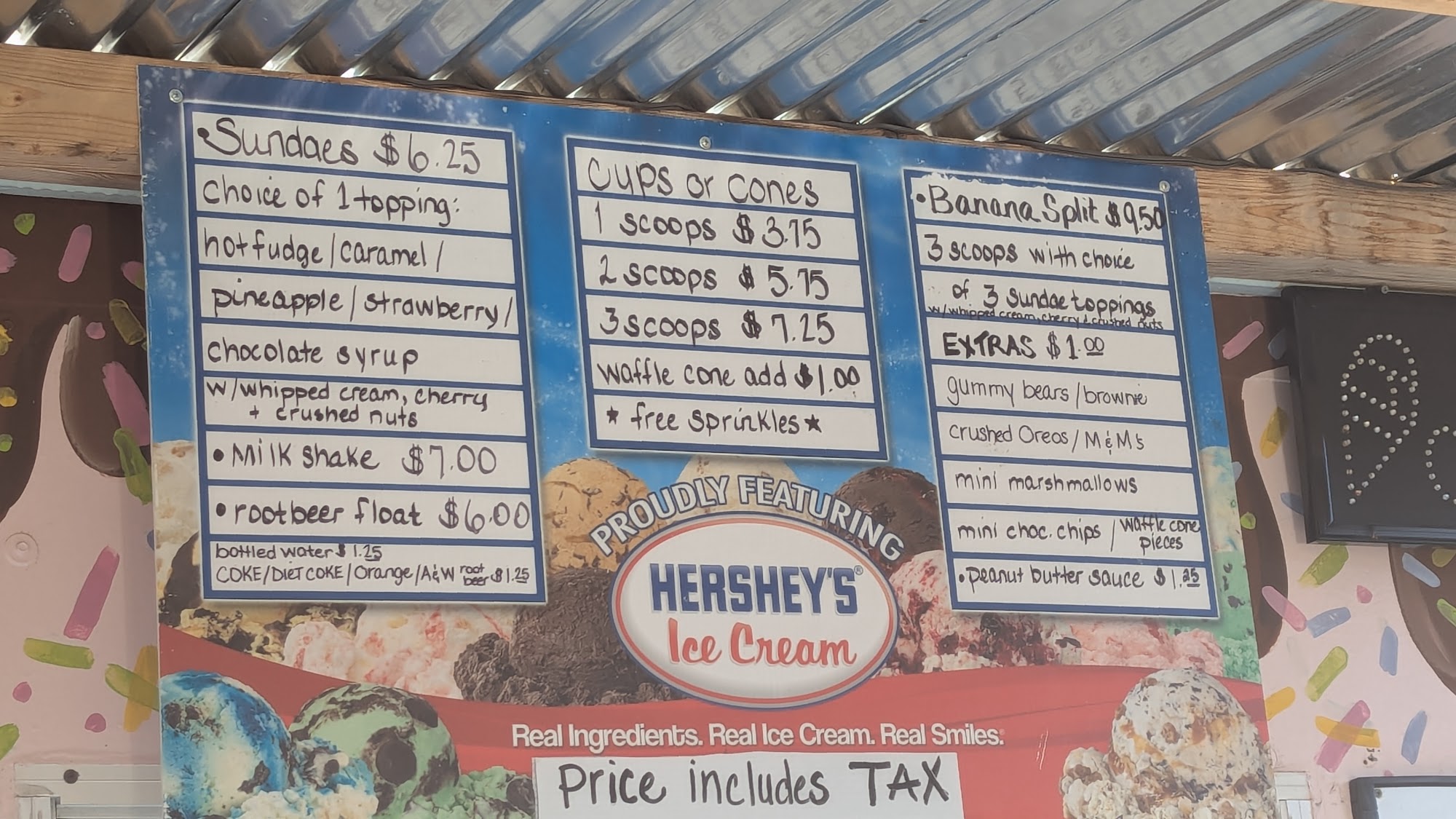 Sprinkles Ice Cream Menu