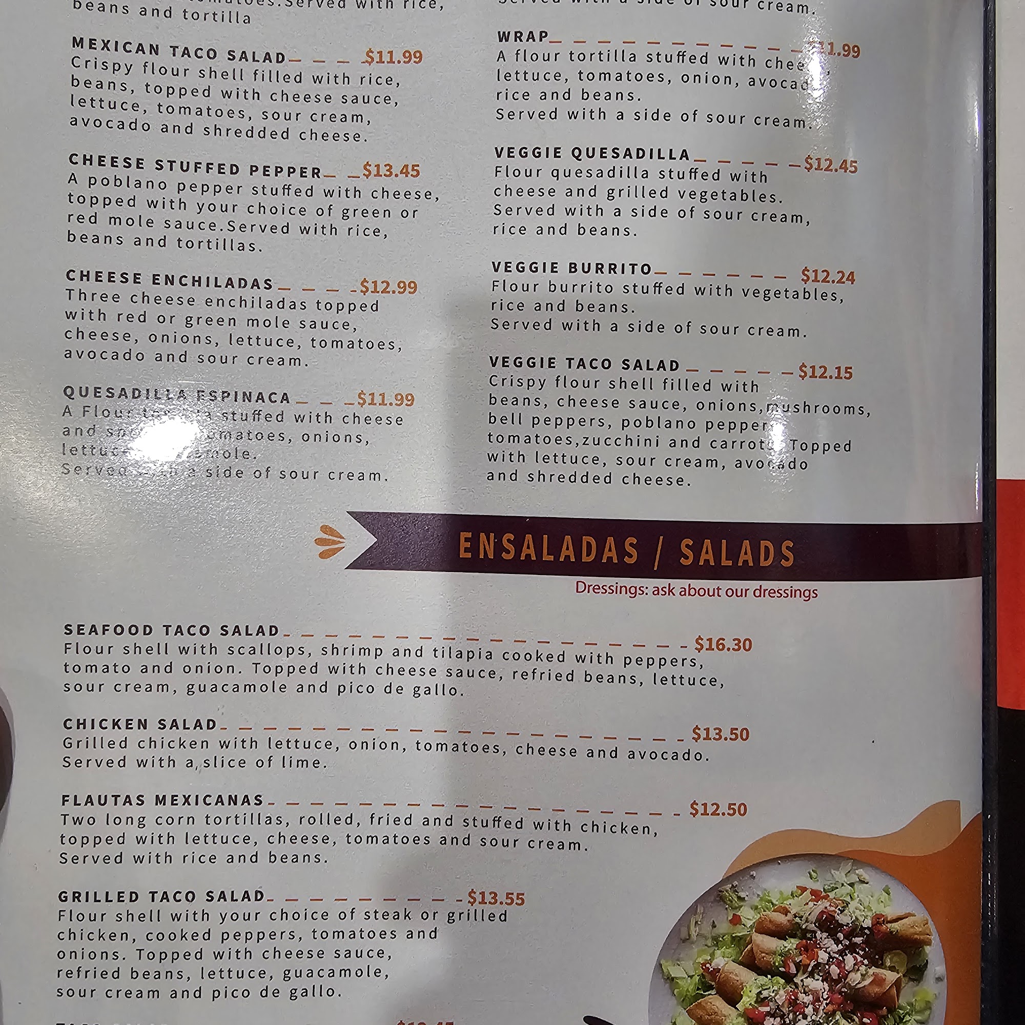 El patrón Grill & Bar Menu