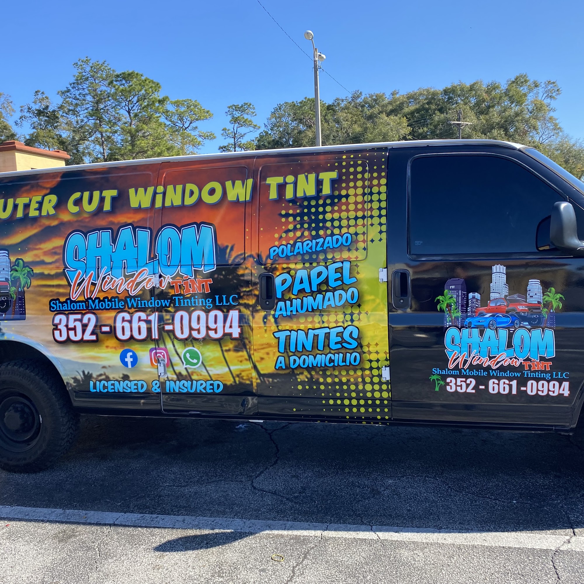 Shalom Mobile Window Tinting LLC 4852 SW 144th St, Ocala Florida 34473