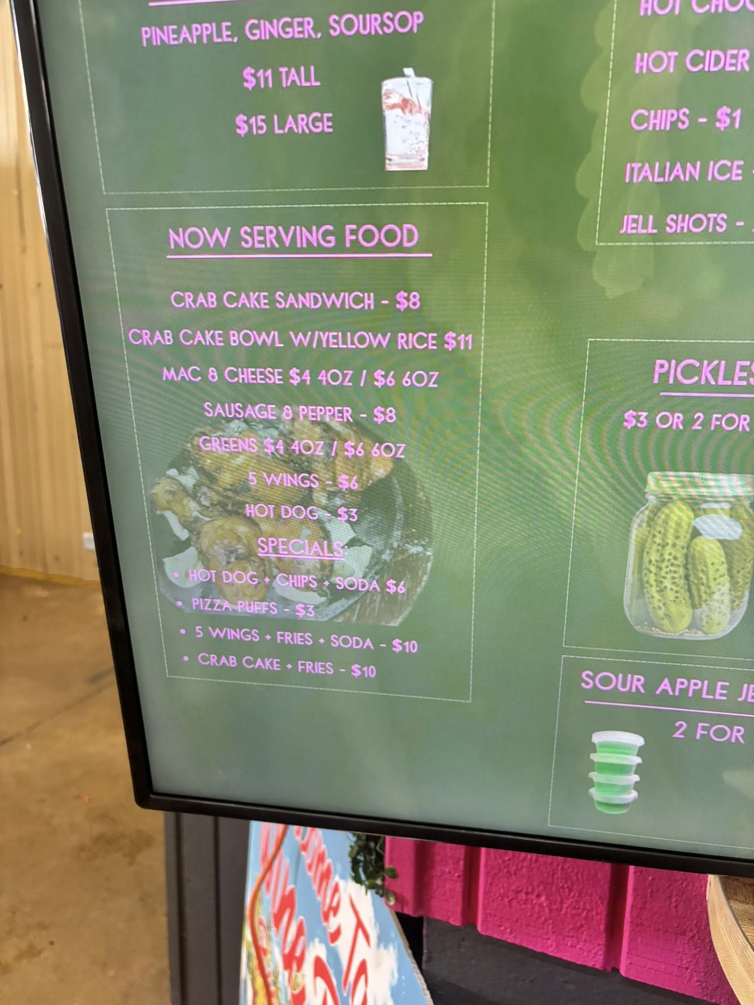Taco Street Menu
