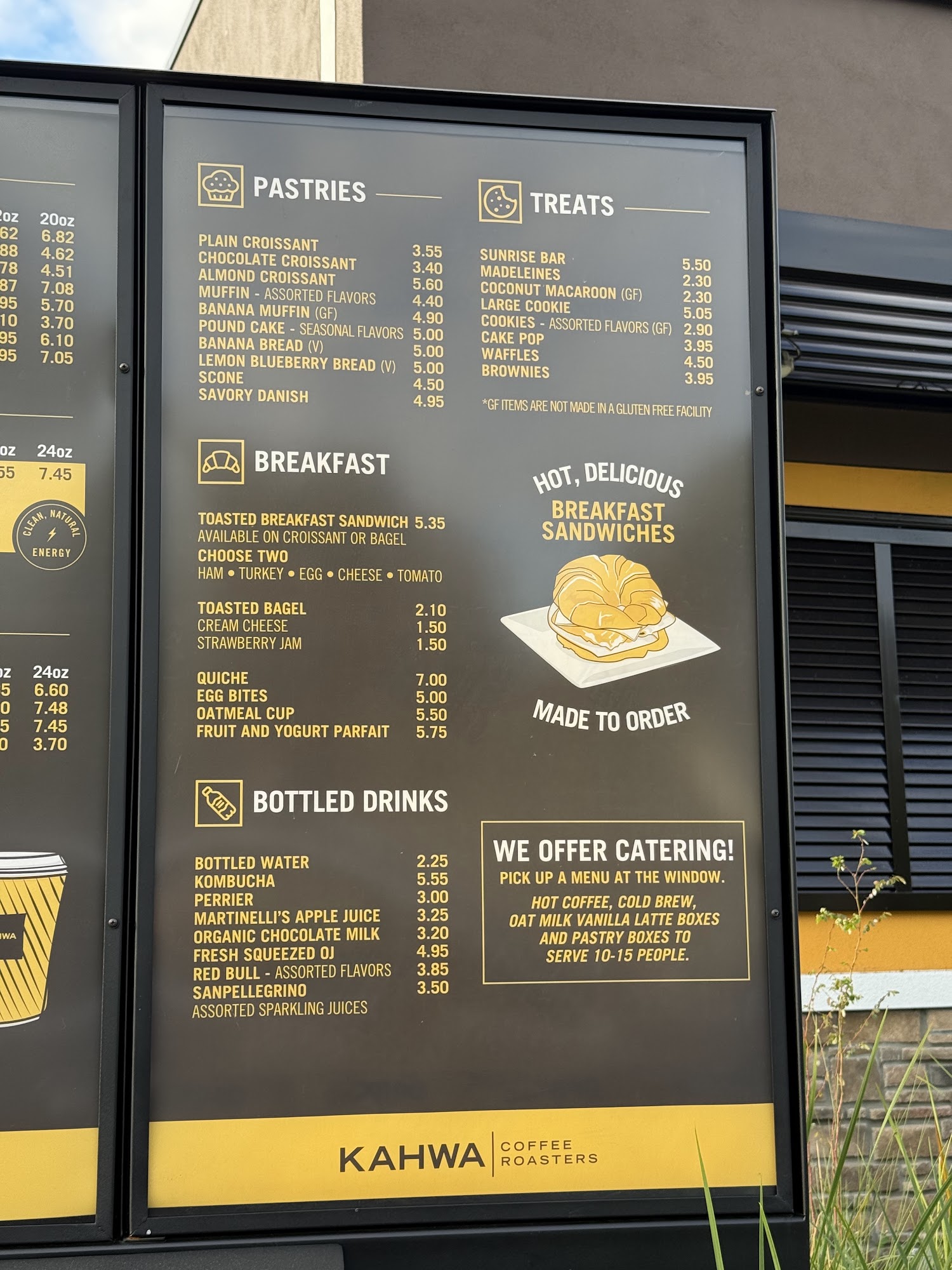 Kahwa Coffee Menu