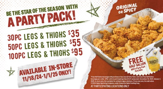 Church's Texas Chicken Menu