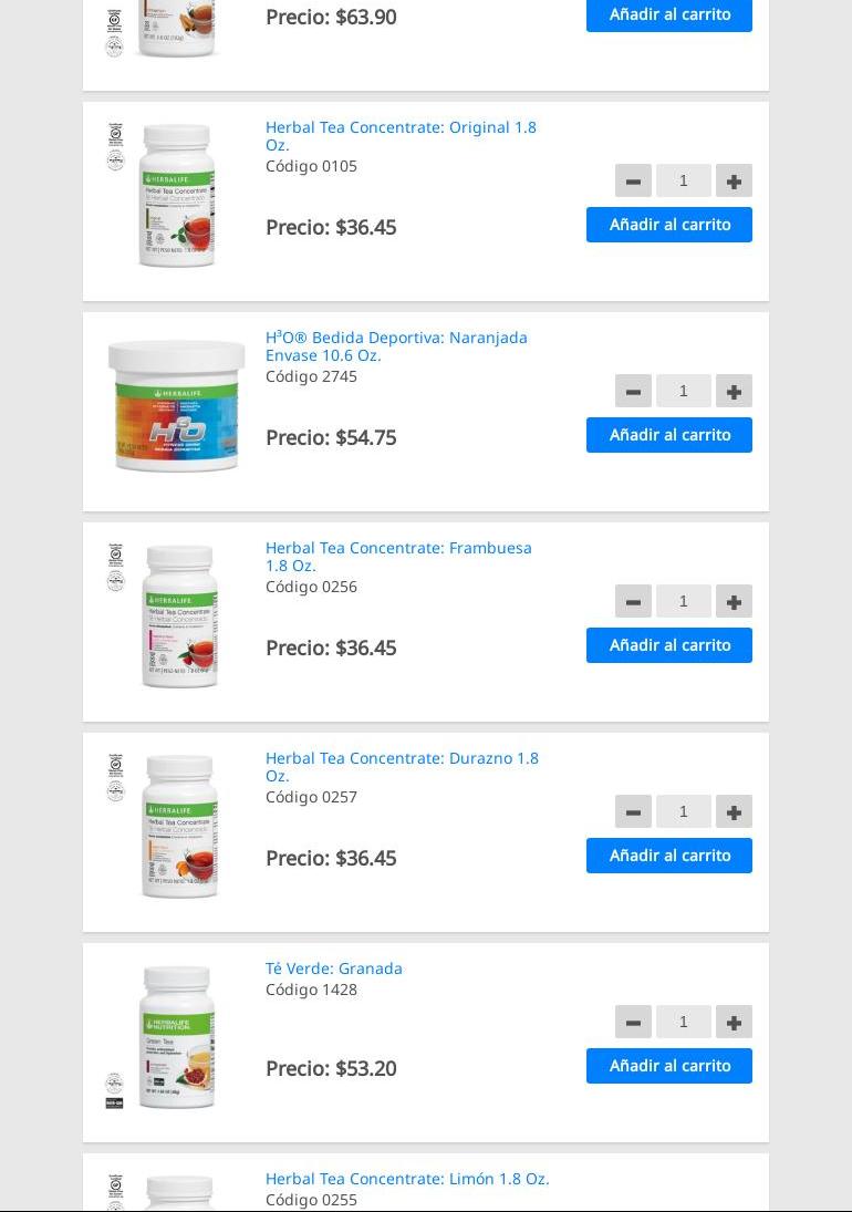 Herbalife Opa-locka Wellness Center Menu