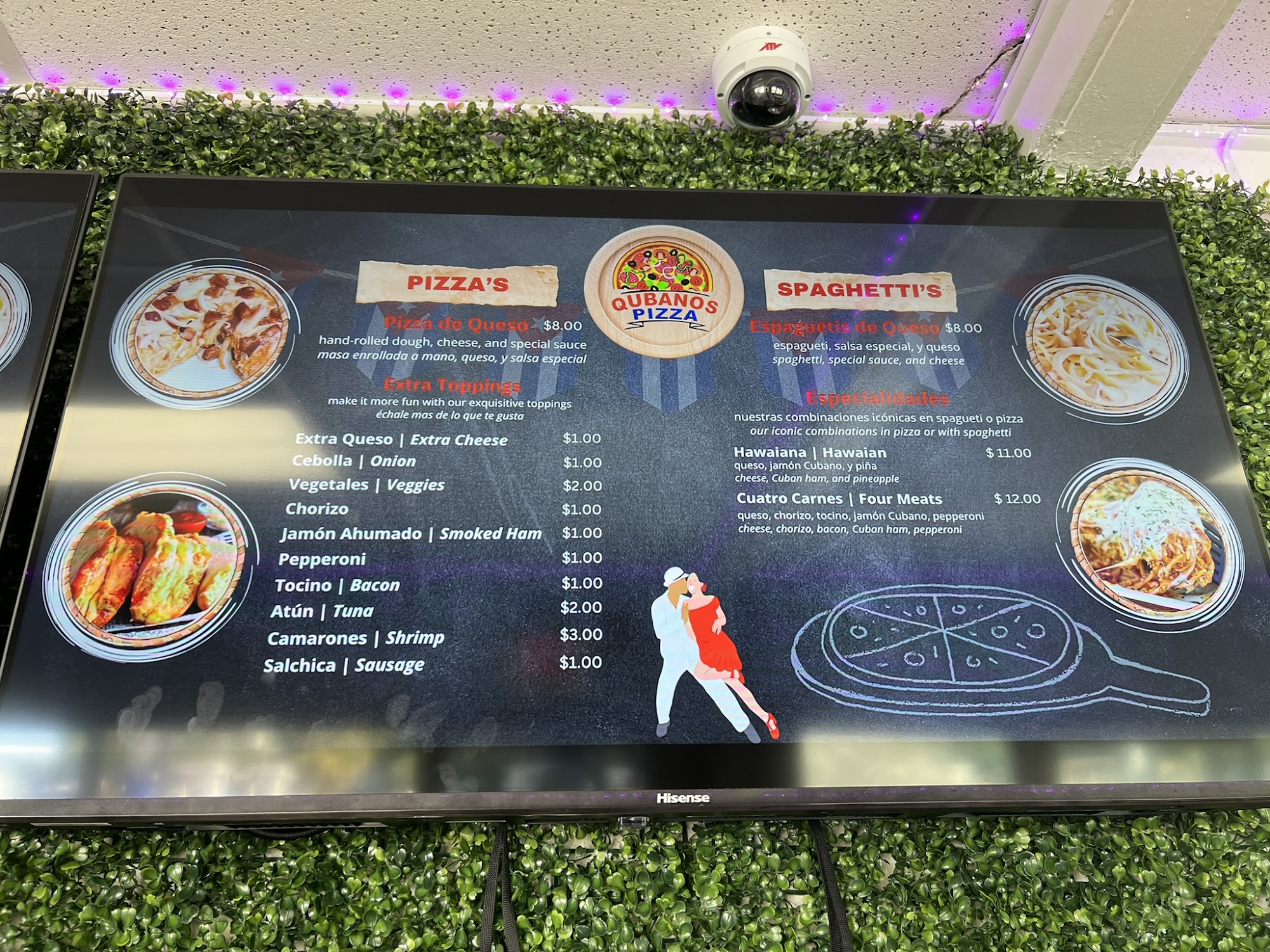 Qubanos Pizza Menu
