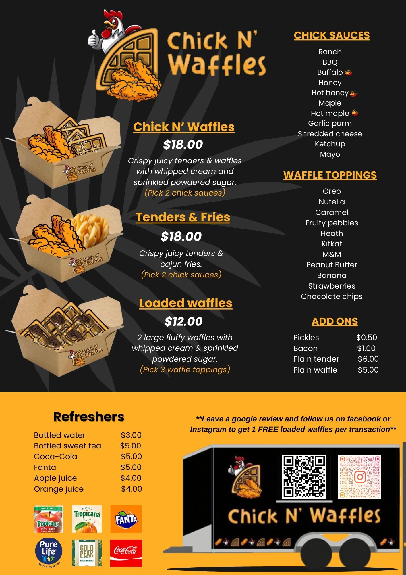 Chick N’ Waffles Menu