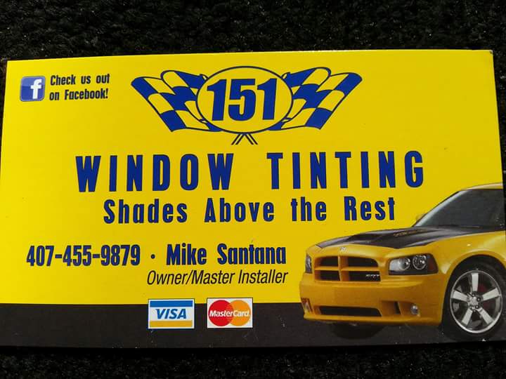 151 Window Tinting 1255 Culver Rd, Orlando Florida 32825