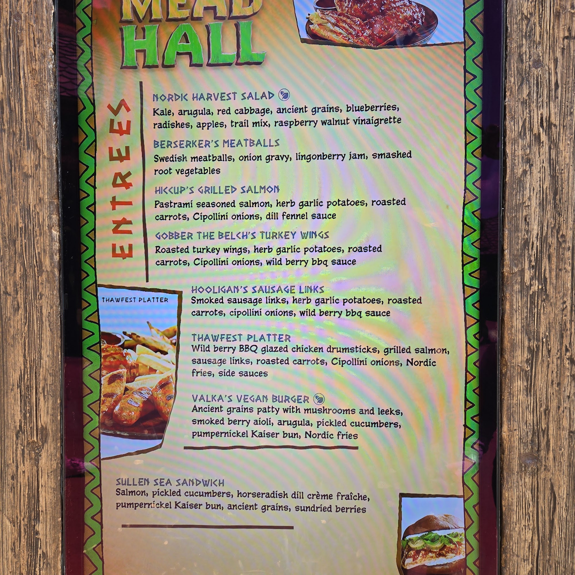 Mead Hall Menu