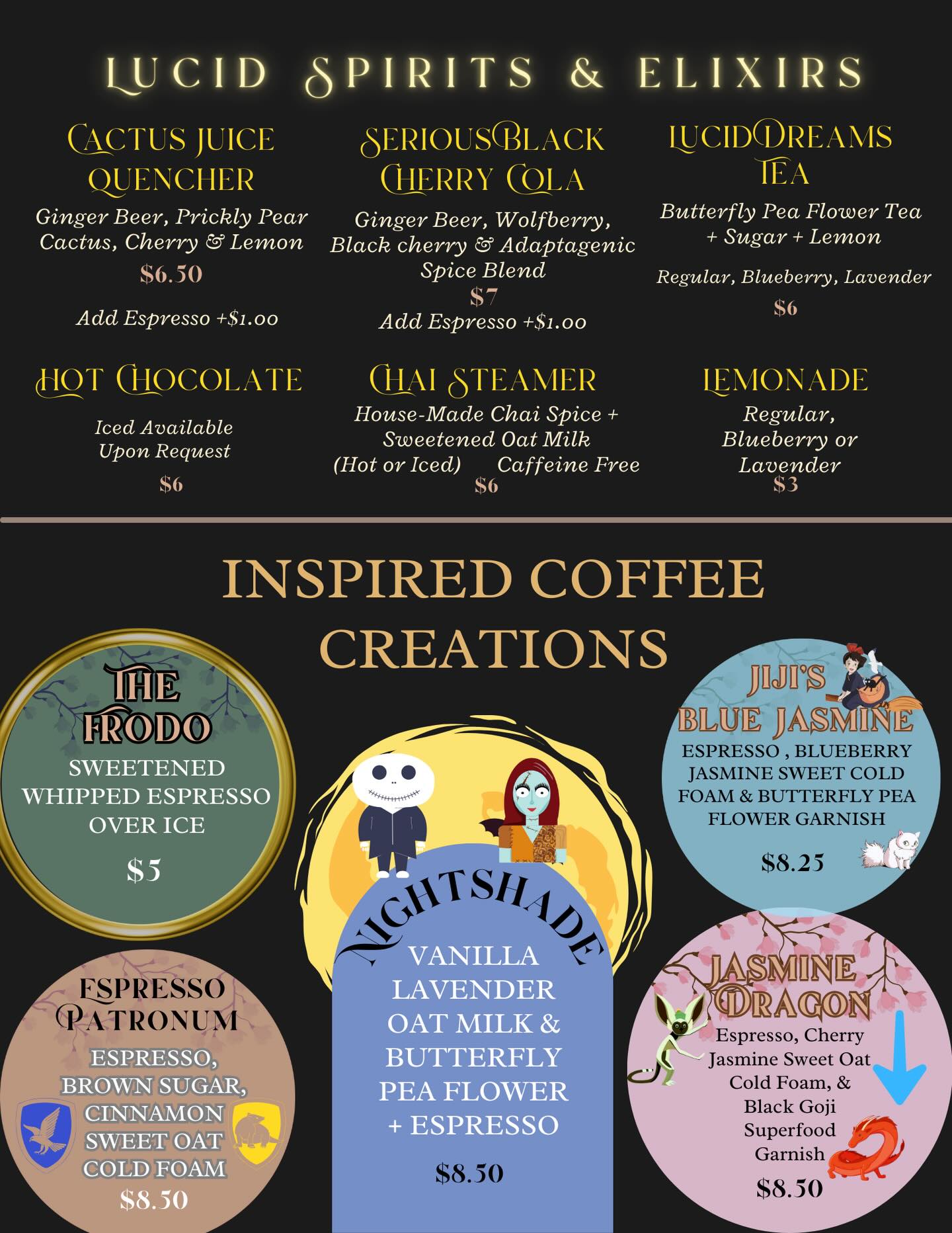 Lucid Beans Coffee - SODO Menu