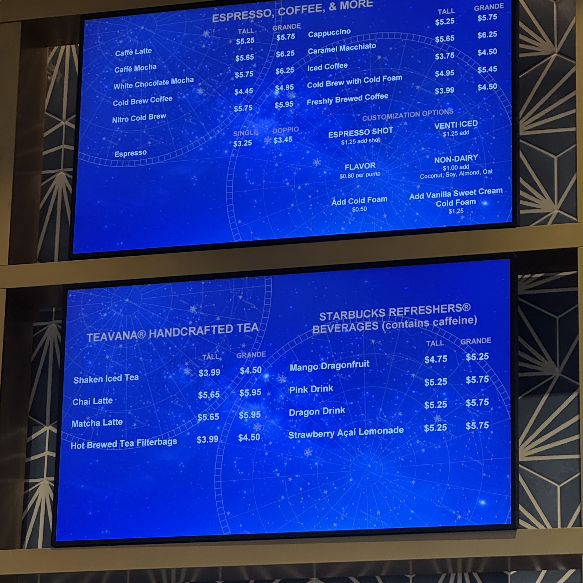 Aurora Market Menu