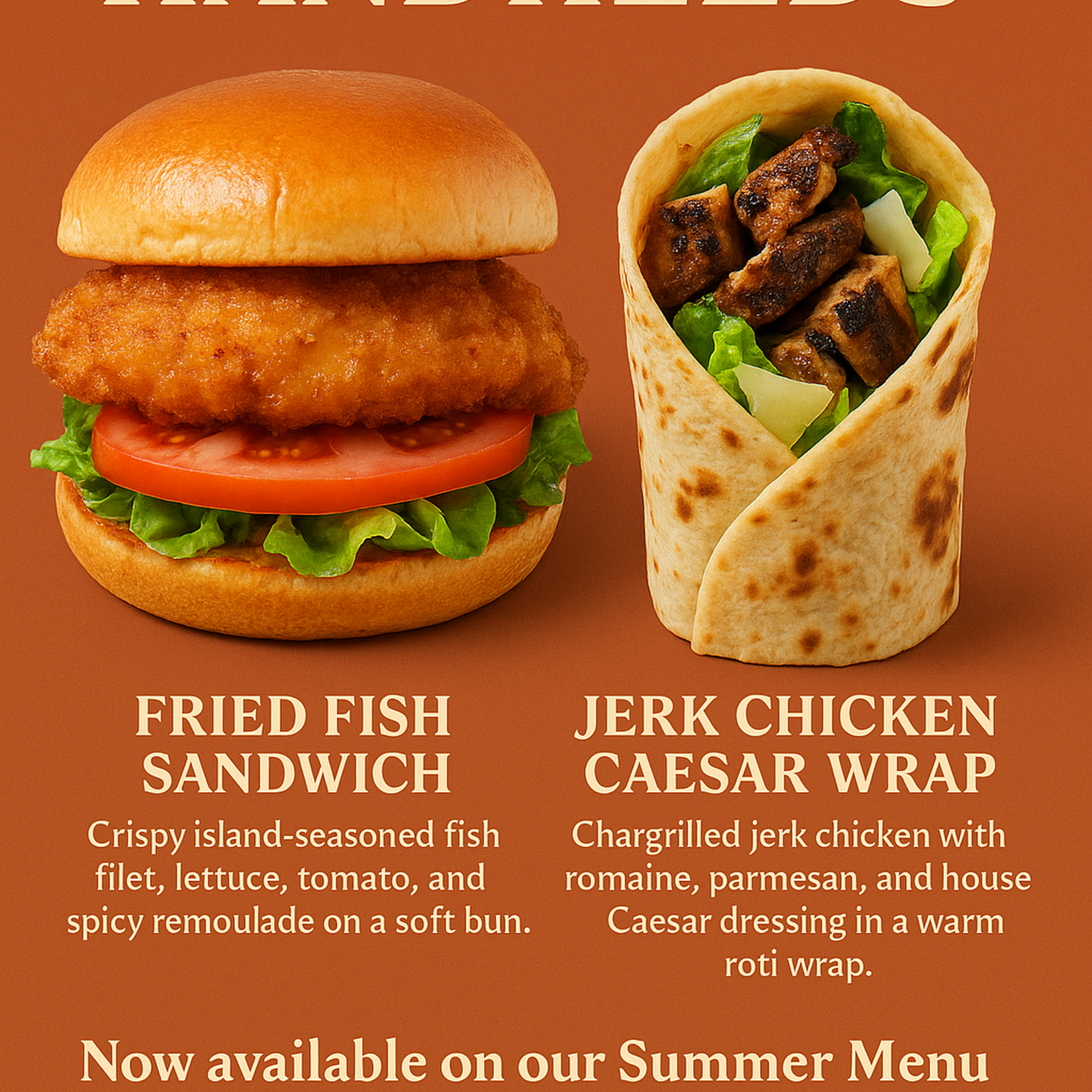 Amalia’s Island Kitchen Menu