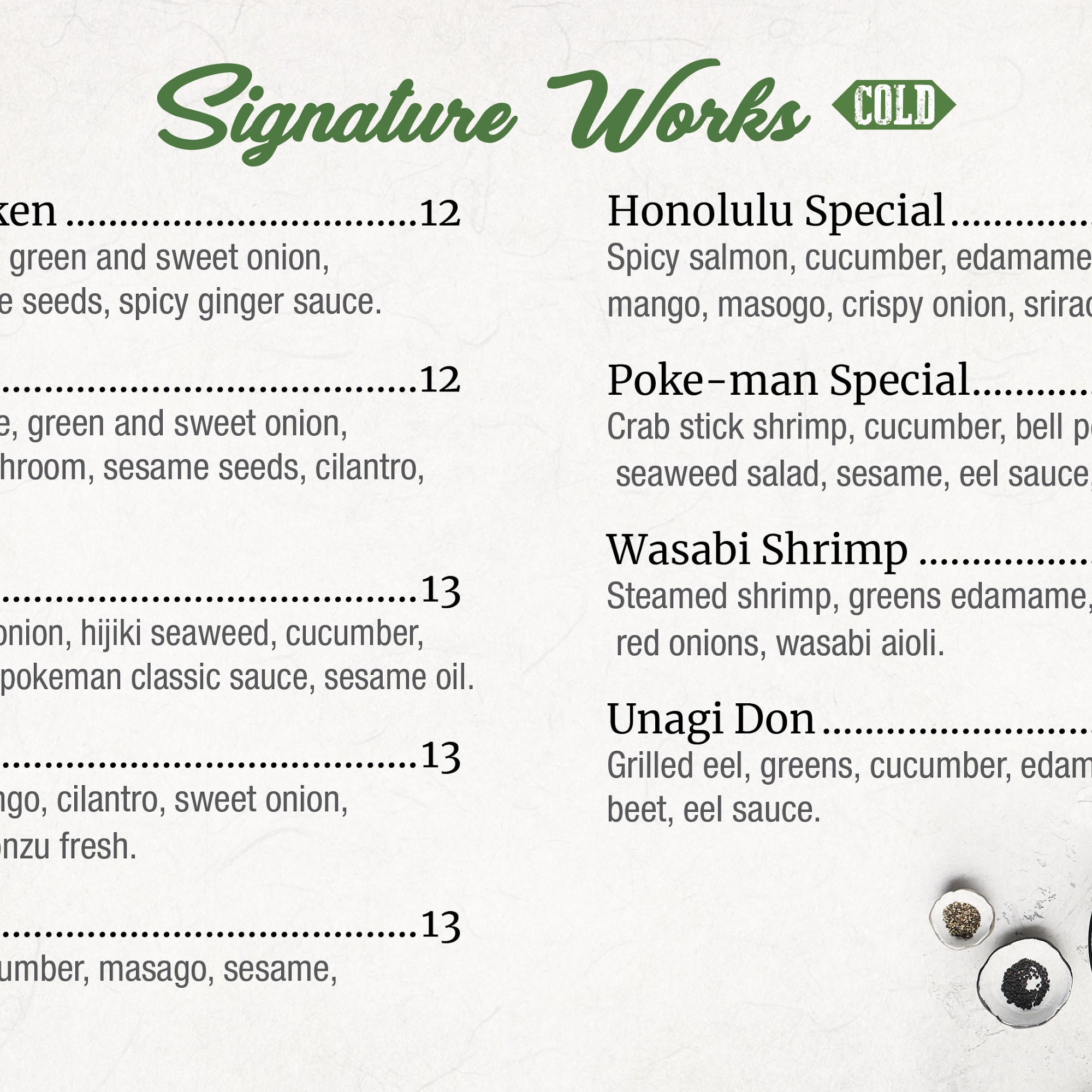 Harmony Tea Shoppe - Waterford Park Menu