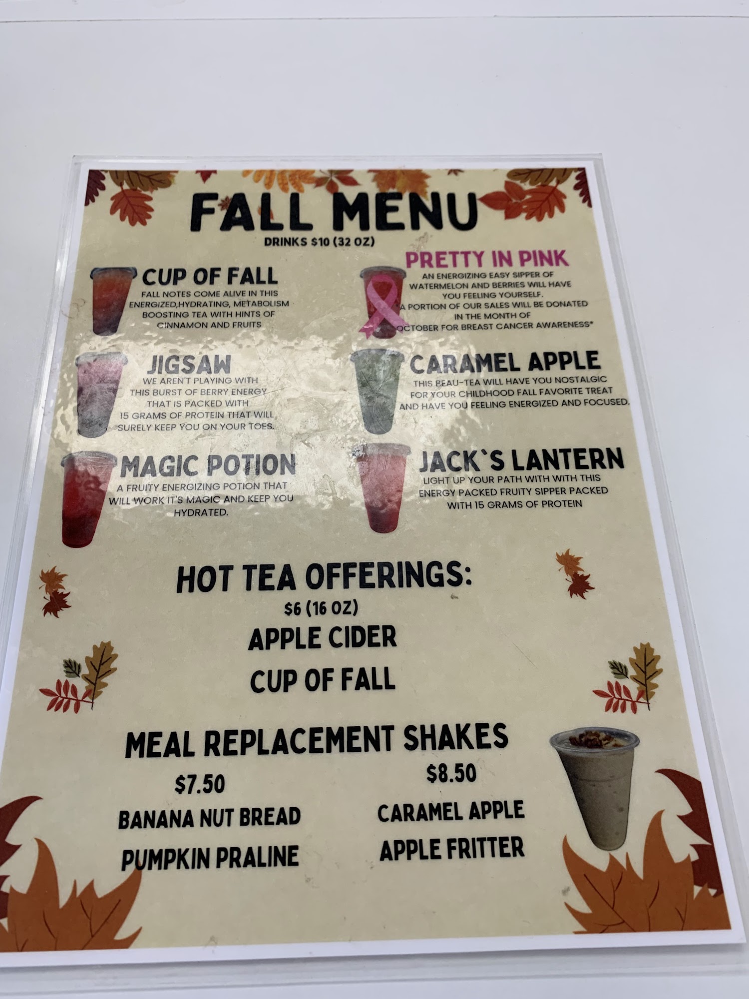 Herbalife (386 Nutrition) Menu