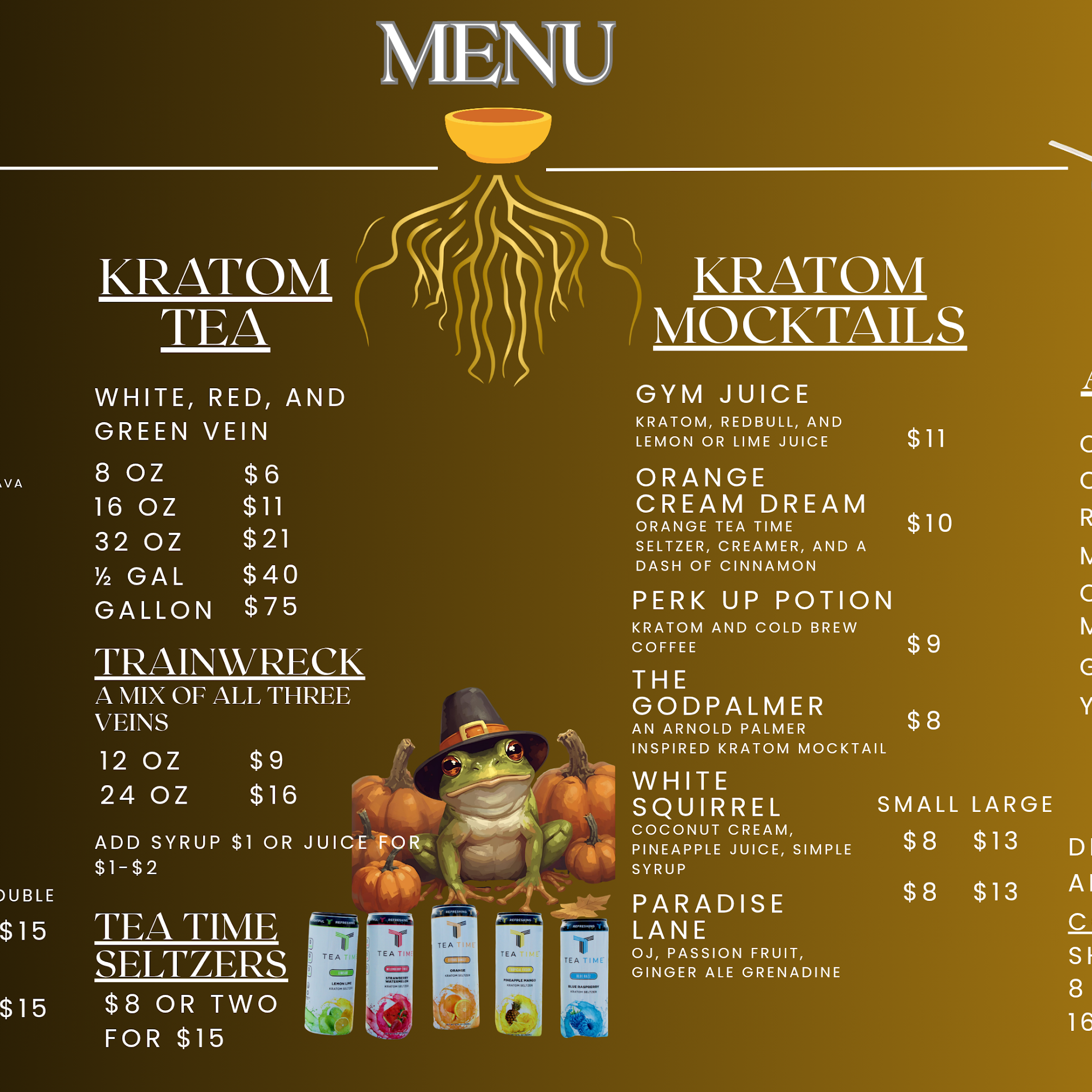 Kalea Kava House Menu