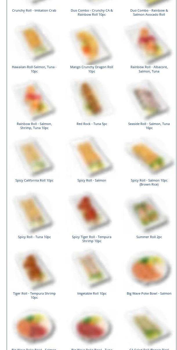 ZENSHI Handcrafted Sushi Menu