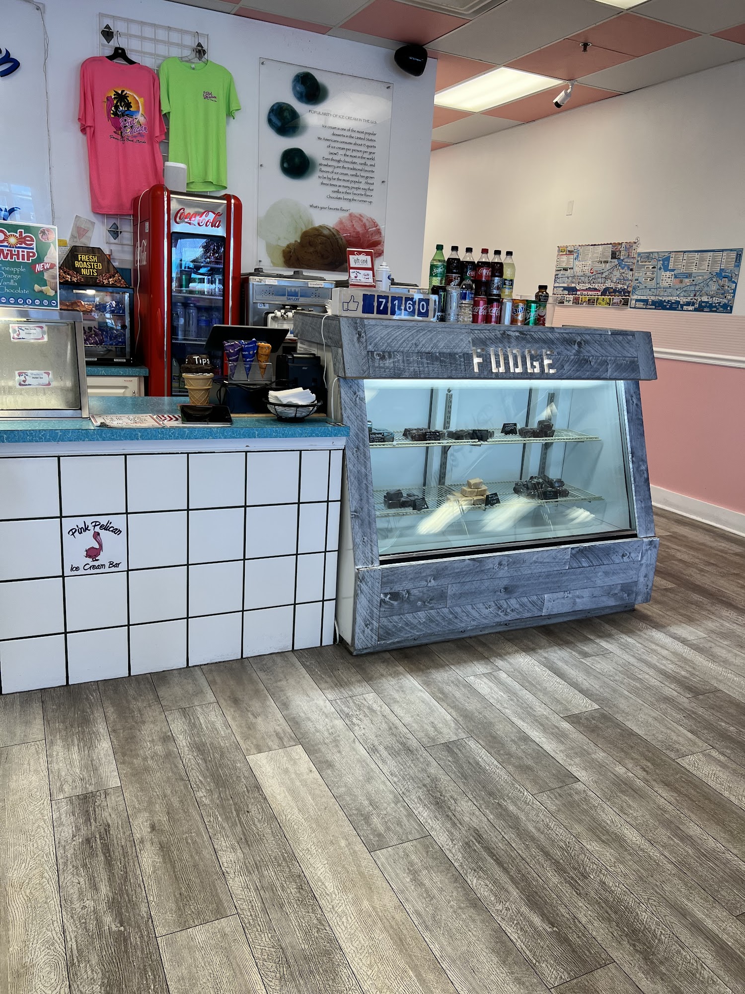 Pink Pelican Ice Cream Bar Panama City Beach