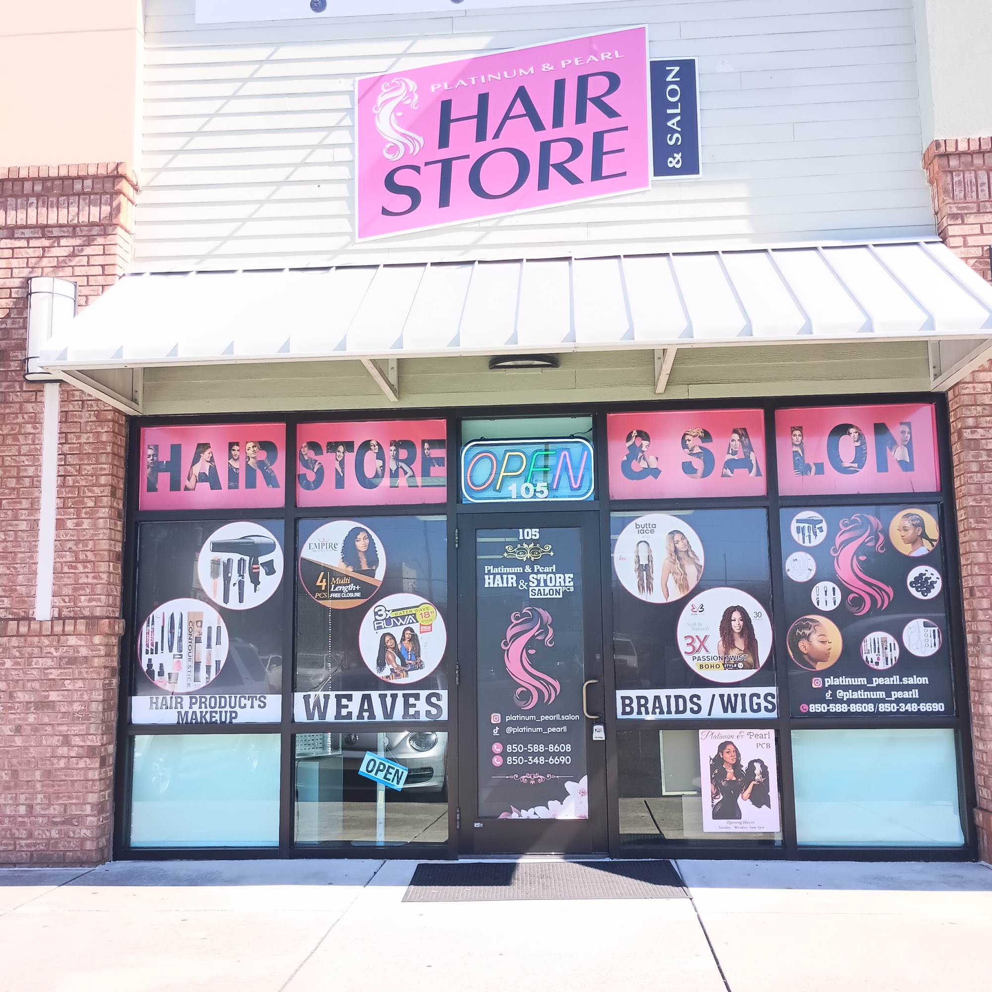 Platinum and Pearl Hairstore and Salon 10100 Hutchison Blvd Ste 105, Panama City Beach Florida 32407