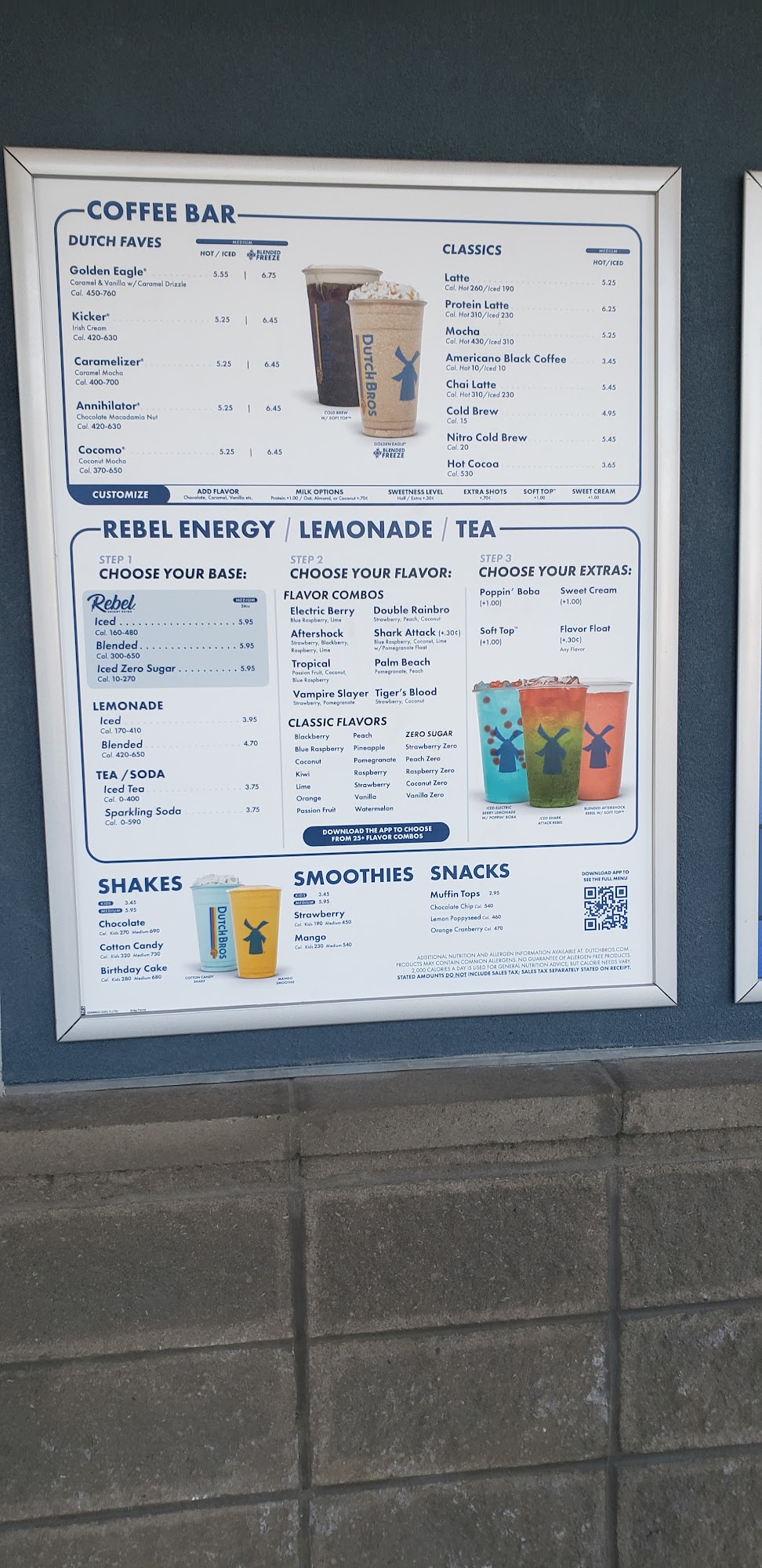 Dutch Bros Coffee Menu