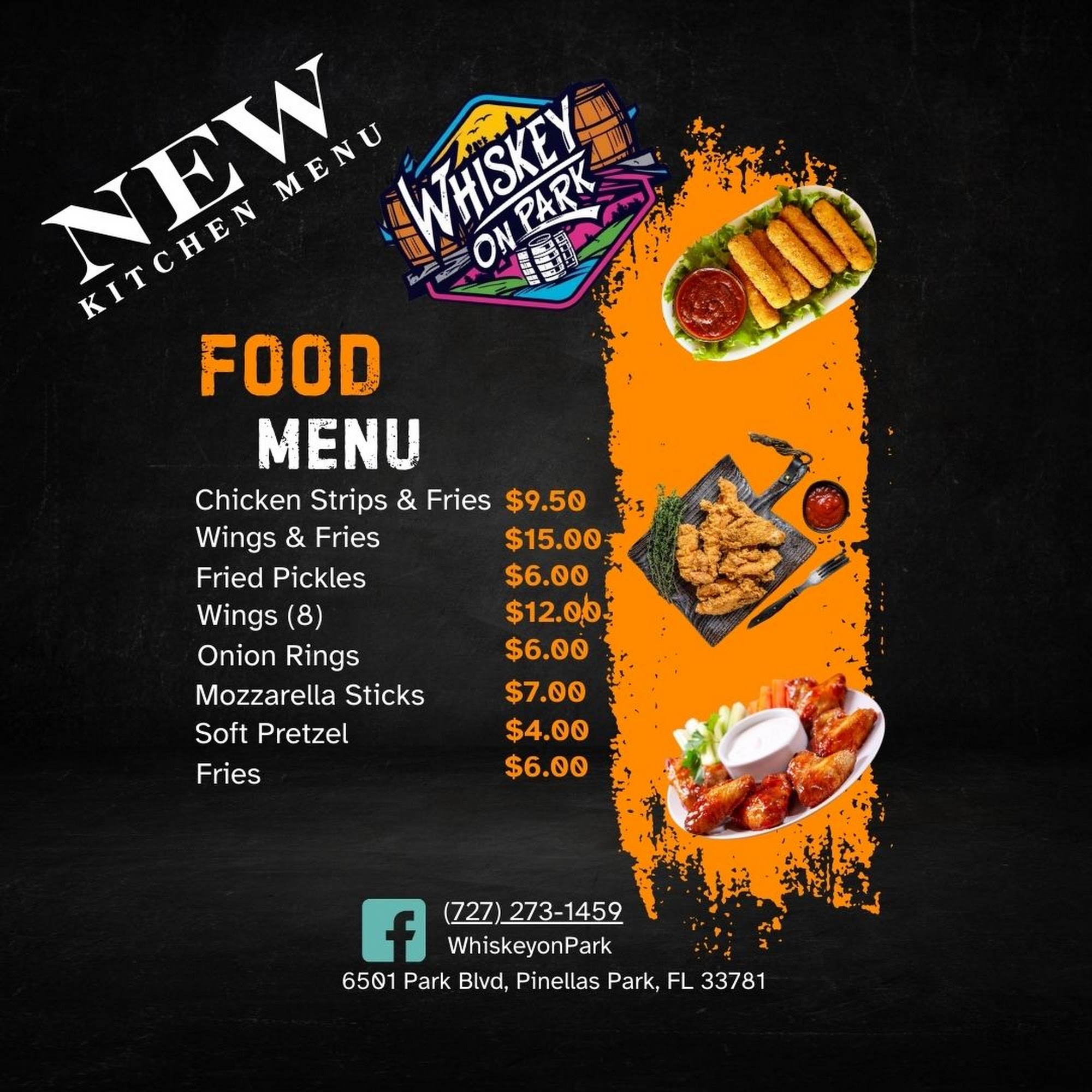 Whiskey on Park Menu