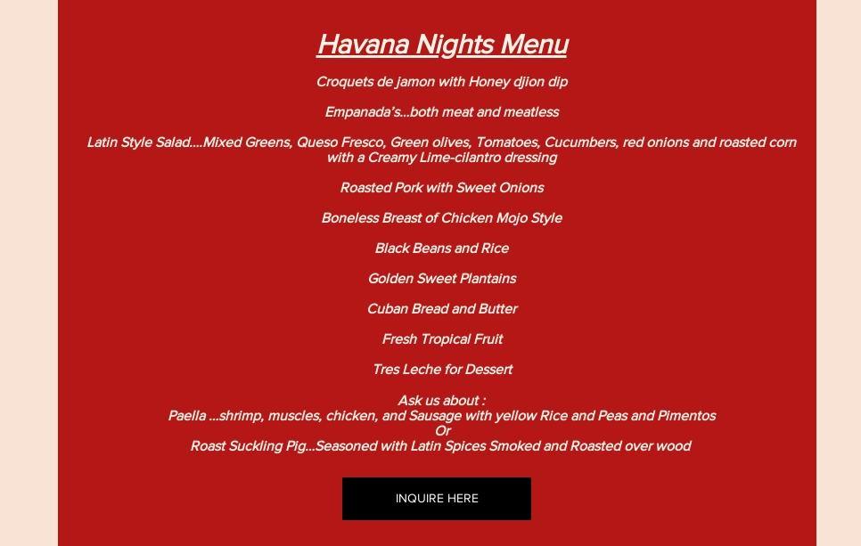 Another Perfect Party Menu