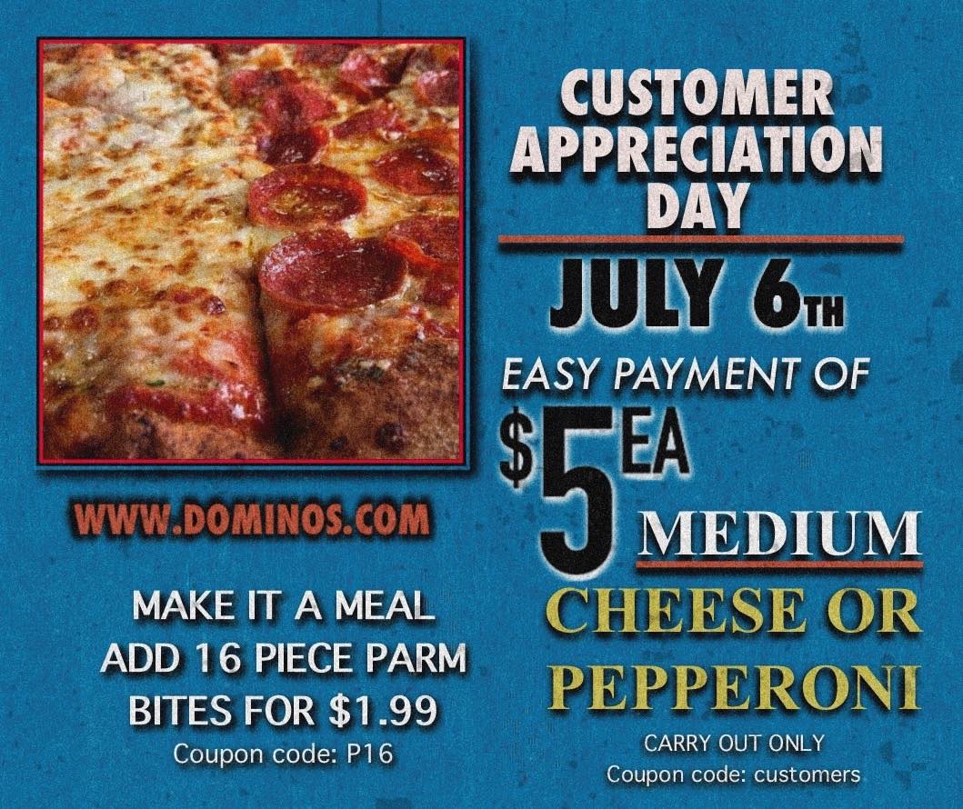 Domino's Pizza Menu