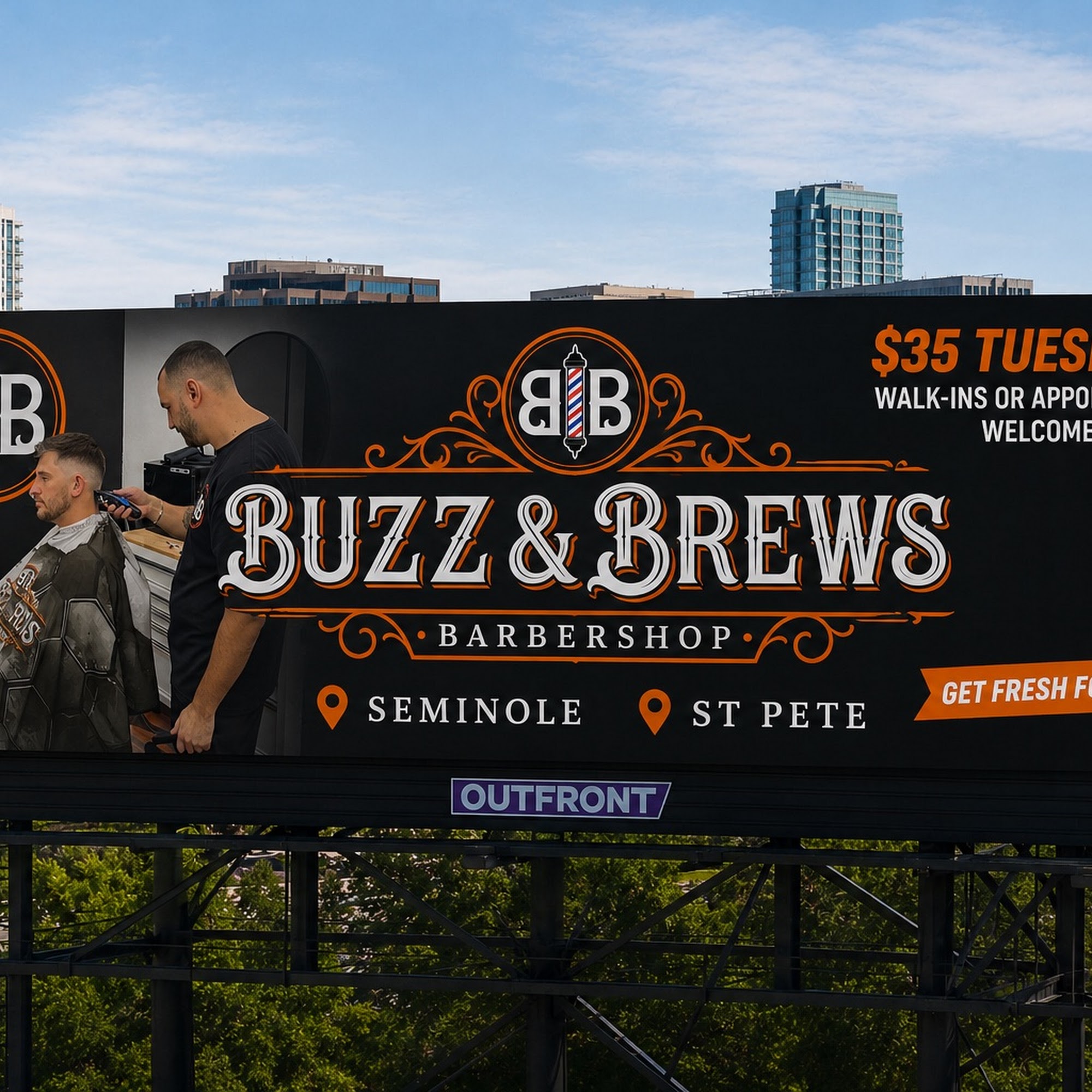 Buzz & Brews Barbershop 10454 Roosevelt Blvd N, St. Petersburg Florida 33716