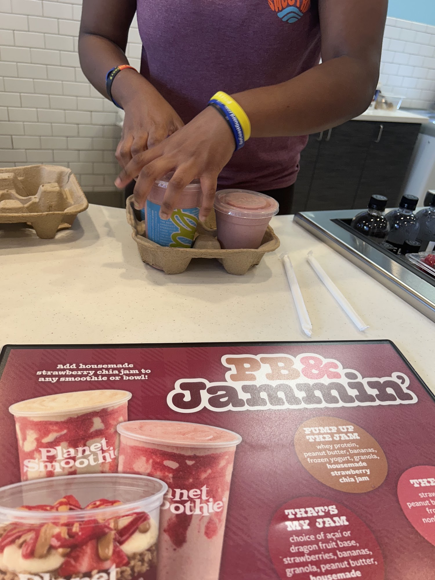 Planet Smoothie Menu