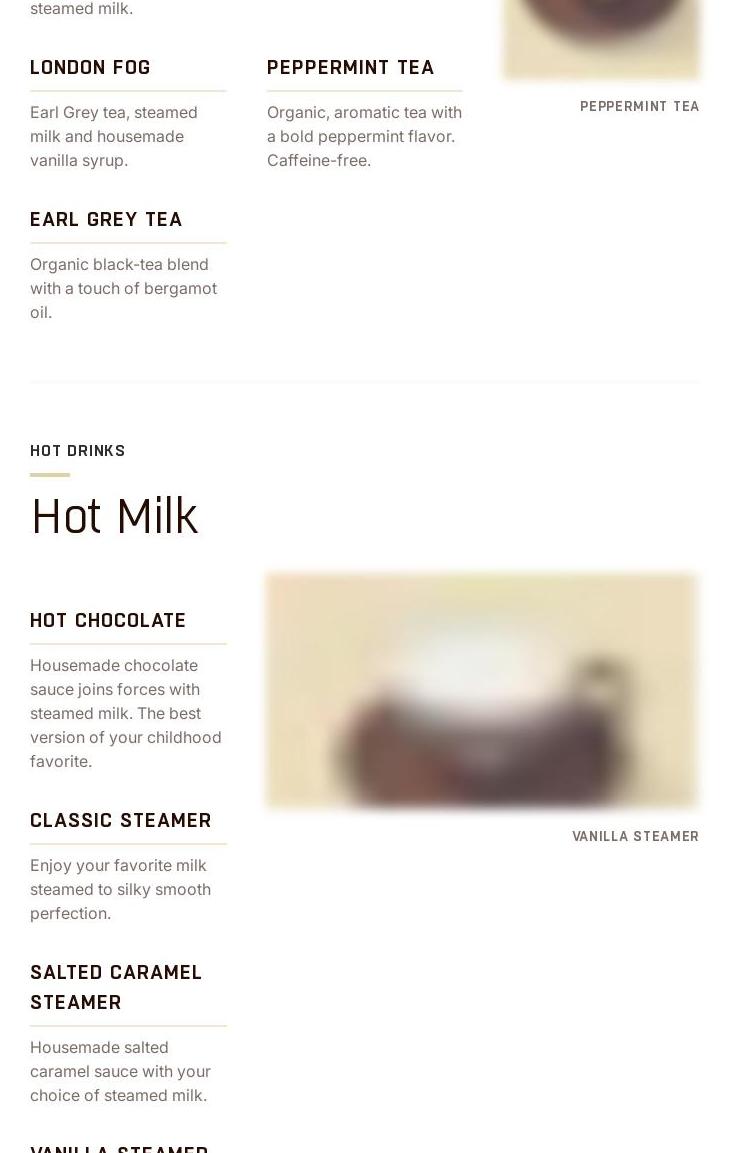 FUTUREBEAN Menu