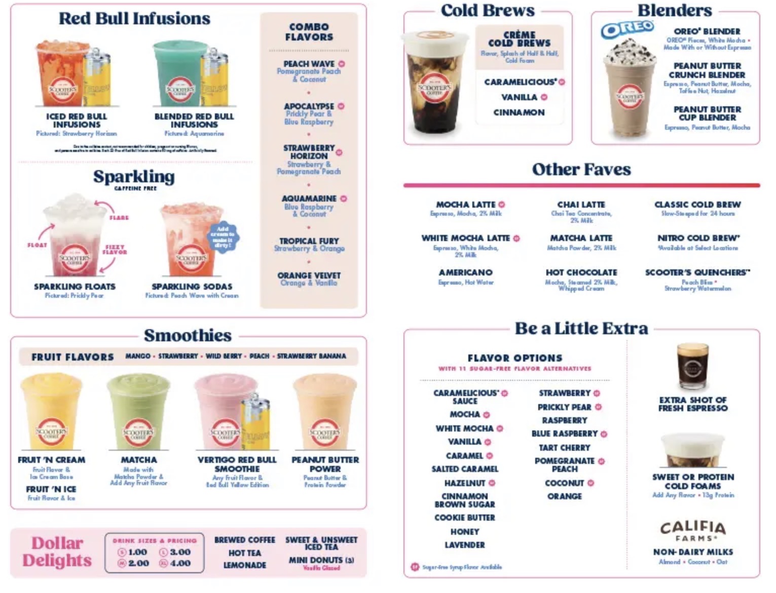 Scooter's Coffee Menu