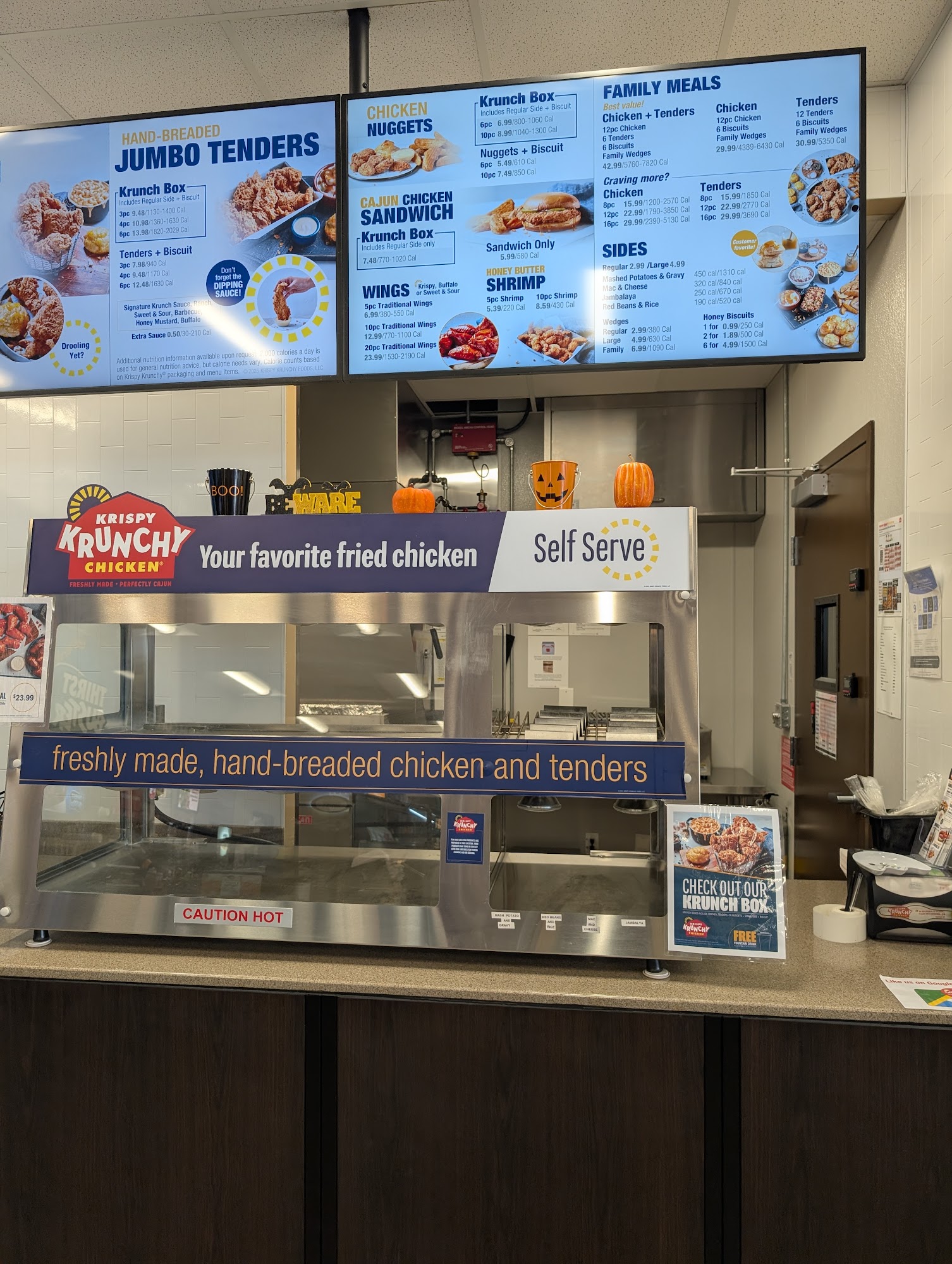Krispy Krunchy Chicken Menu