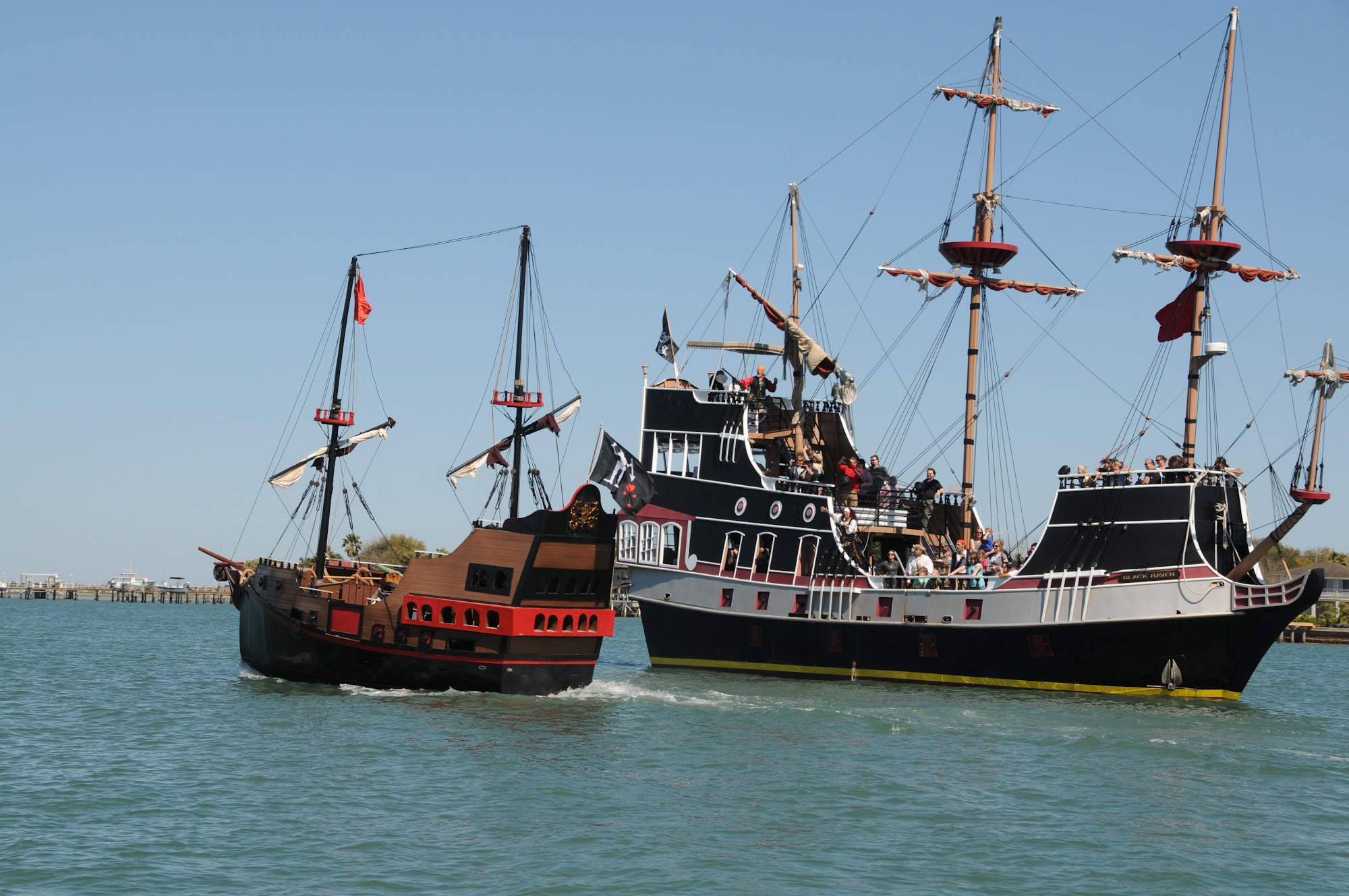 Black Raven Pirate Ship Menu