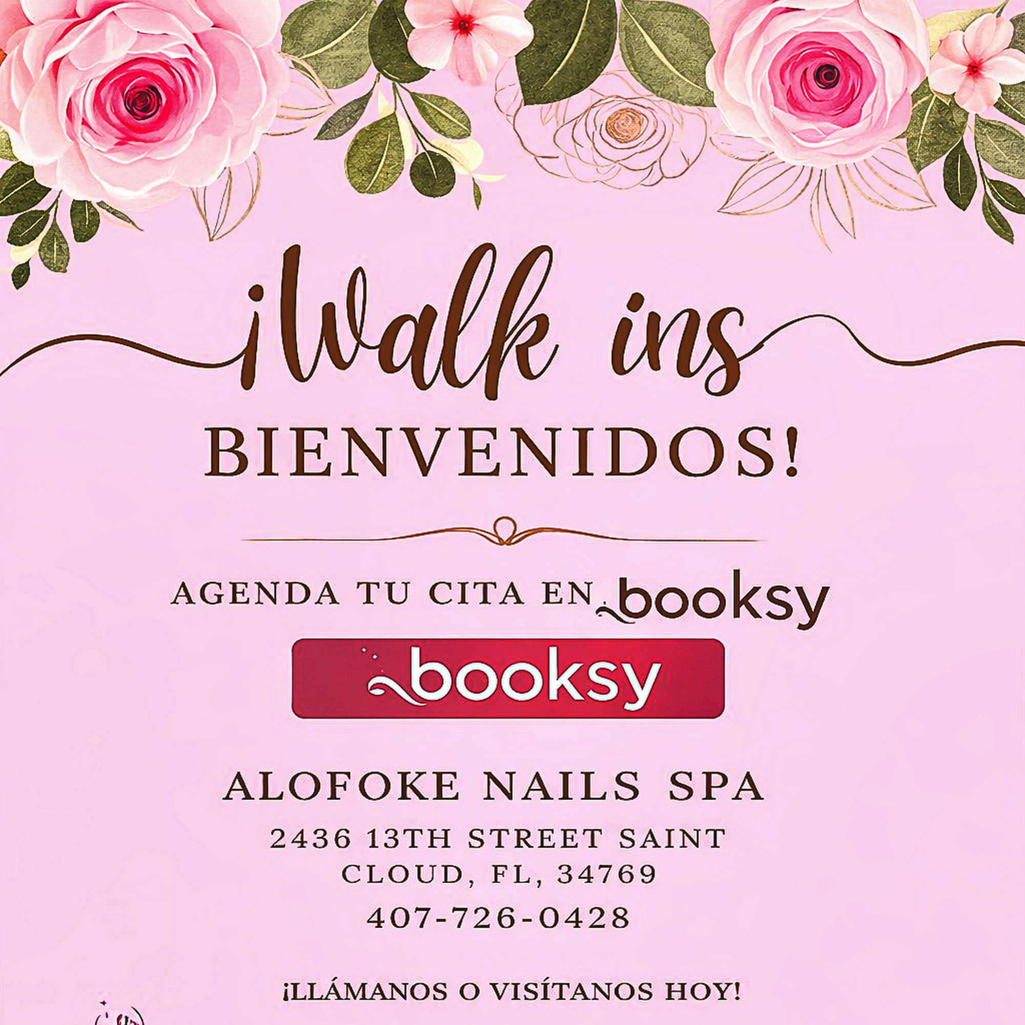 Alofoke Nails Spa 2436 13th St, St Cloud Florida 34769