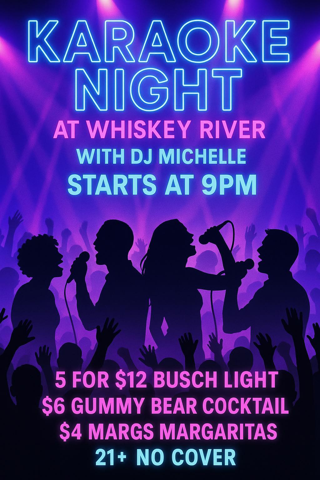 Whiskey River Saloon Menu