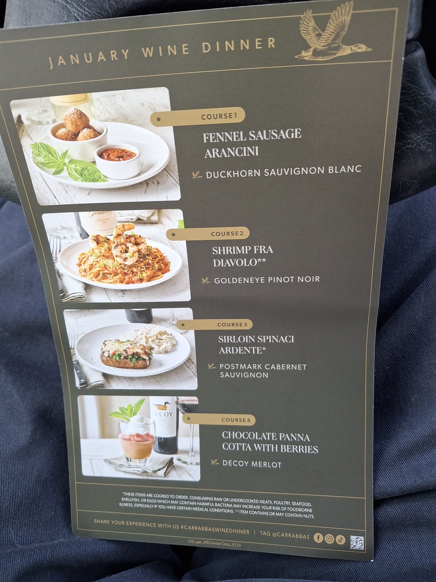 Carrabba's Italian Grill Menu