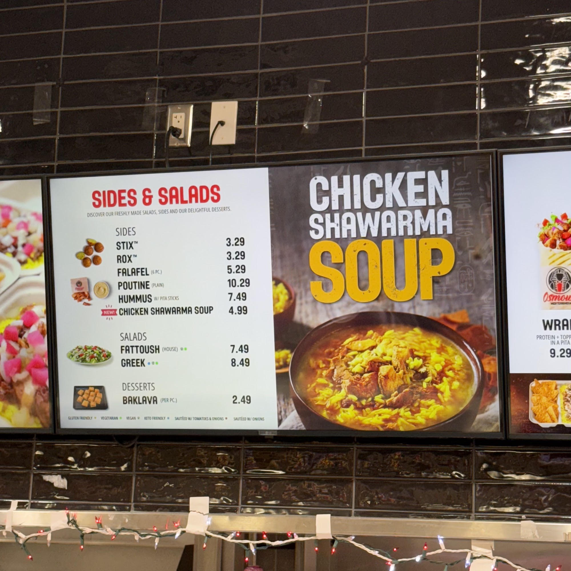 Osmow's Shawarma - Sunrise Menu