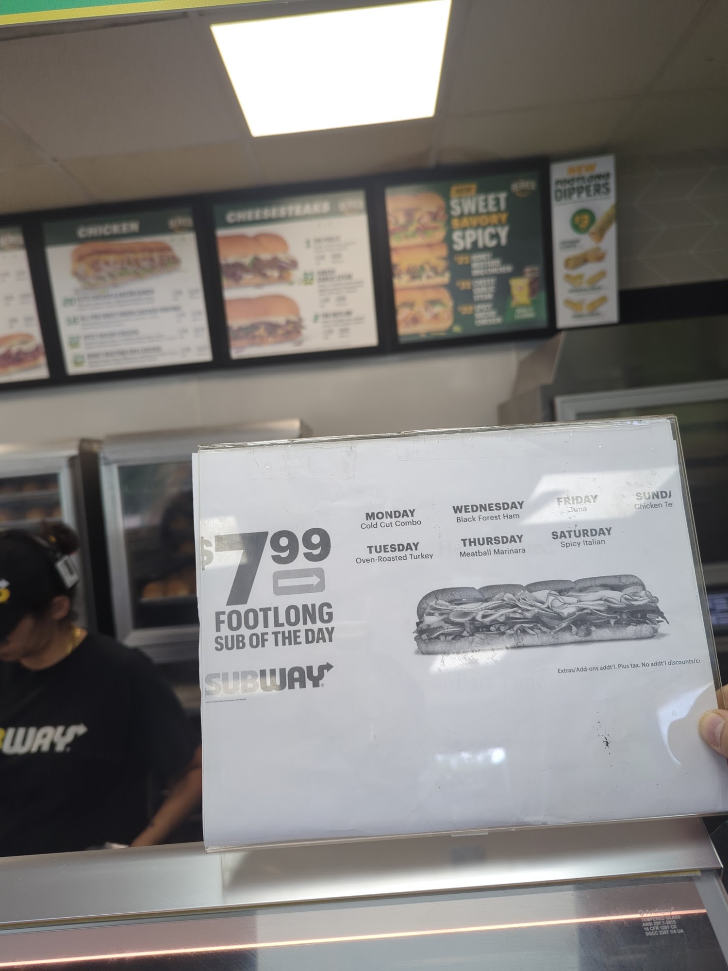 Subway Menu