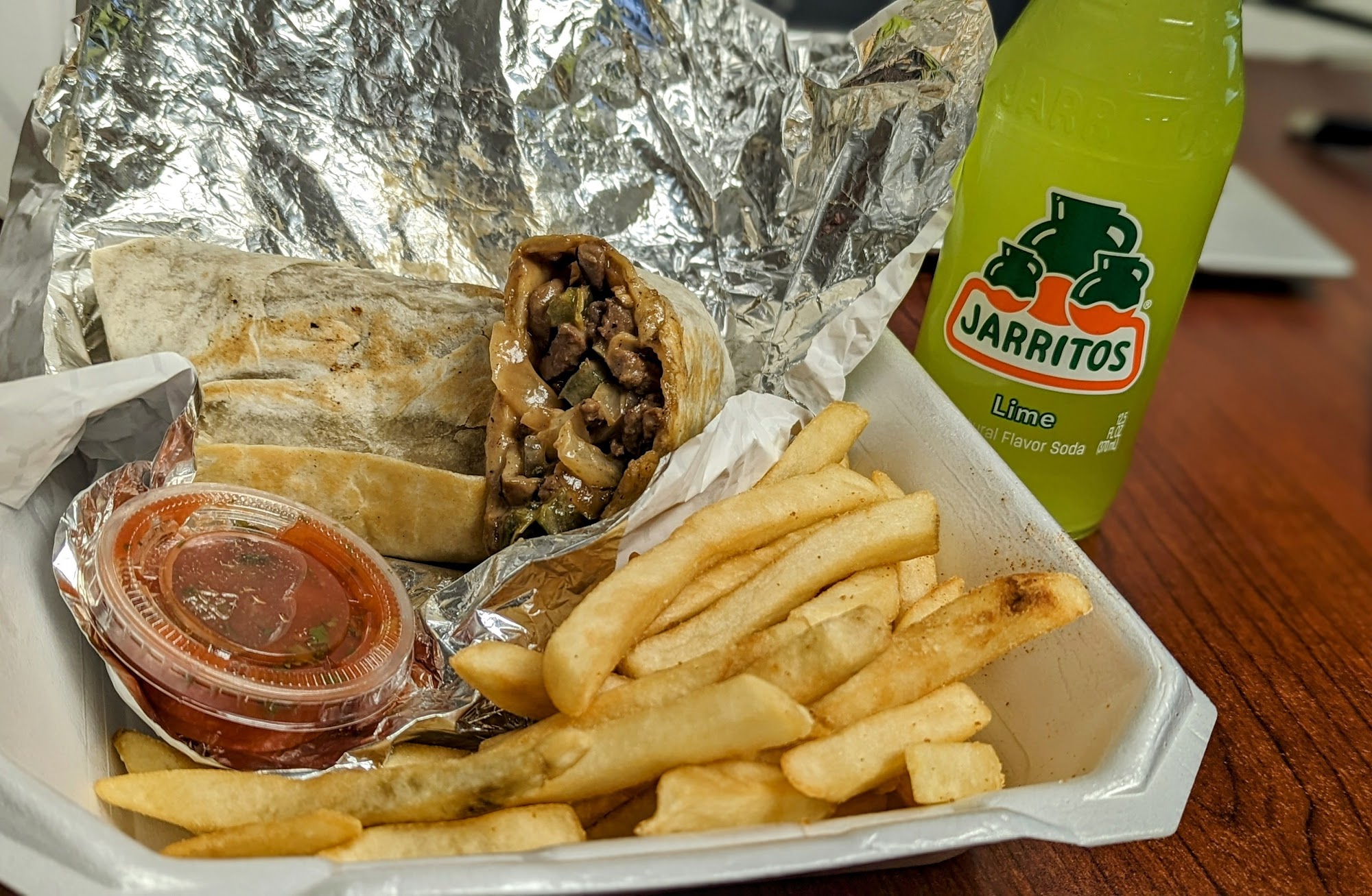 Lugo's Burrito Mexican food truck. Menu