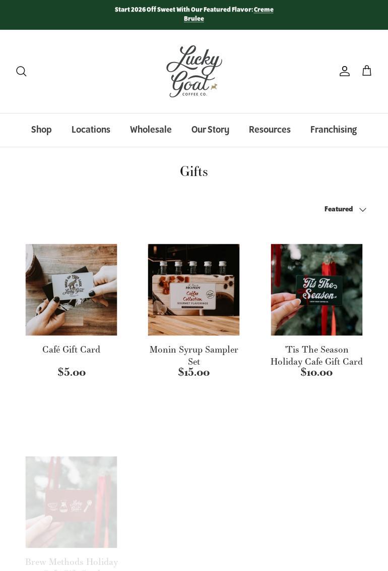 Lucky Goat Coffee Menu