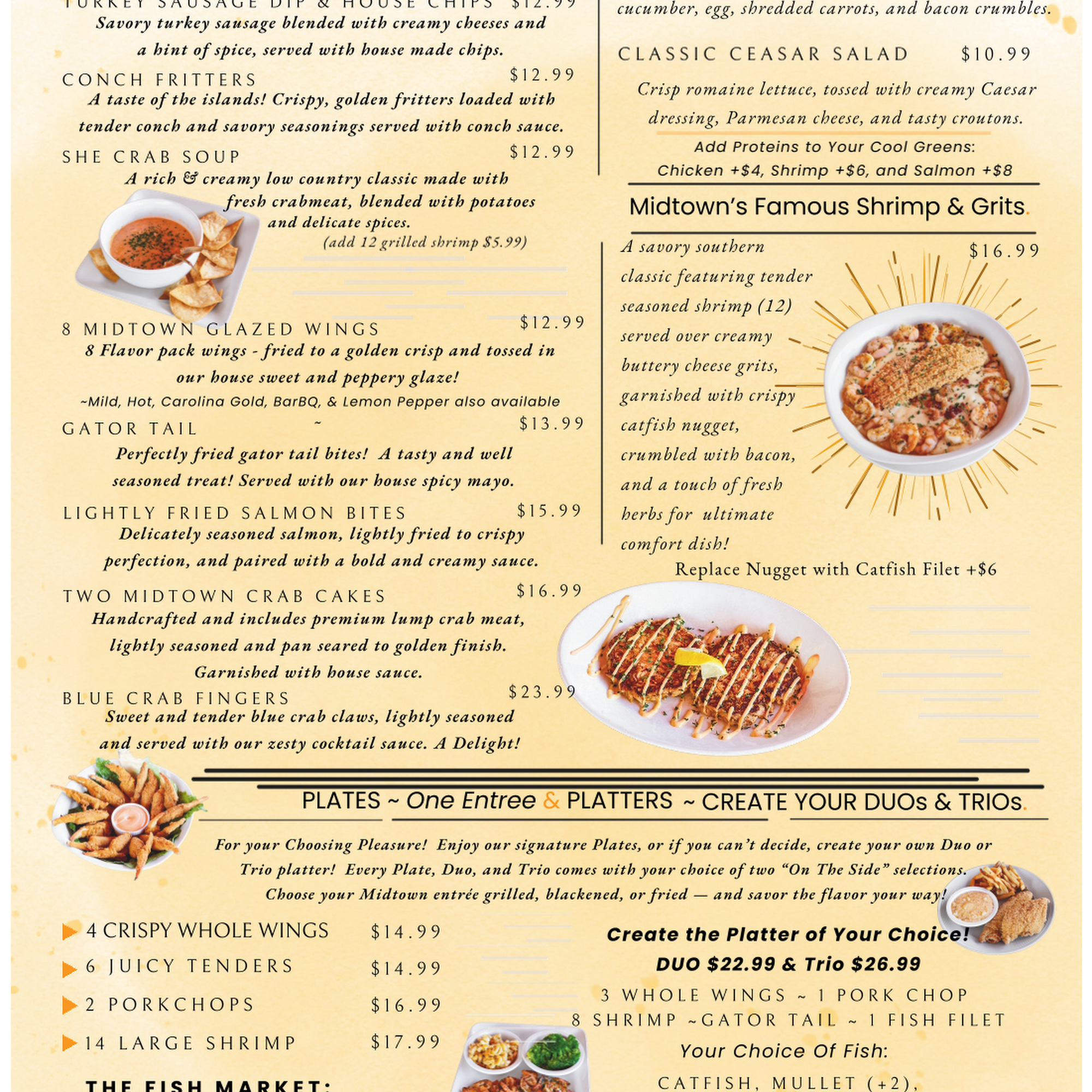 Midtown & 3rd Restaurant & Lounge Menu