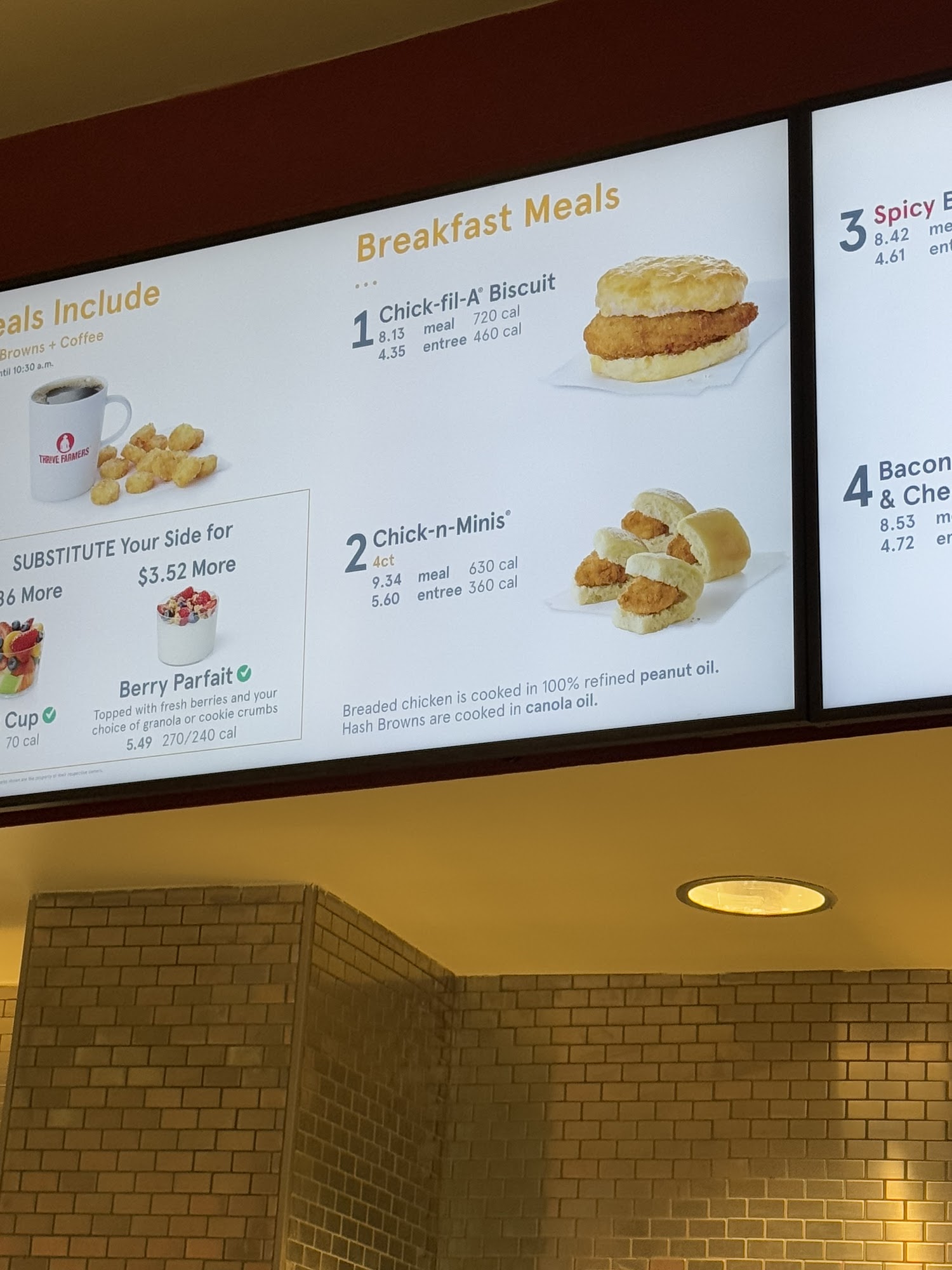 Chick-fil-A Menu