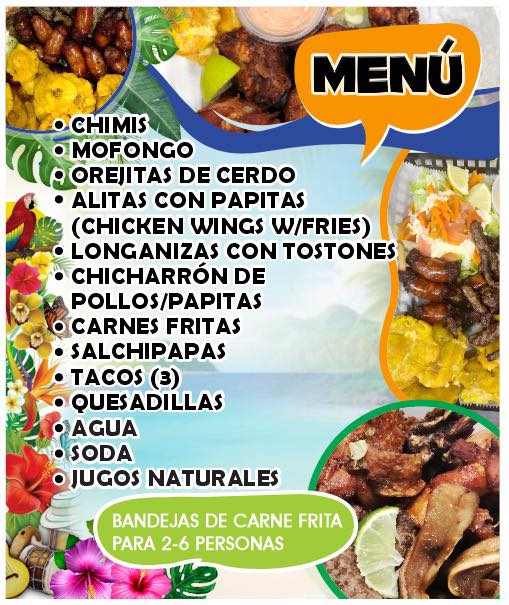 Chimi Tropical Menu