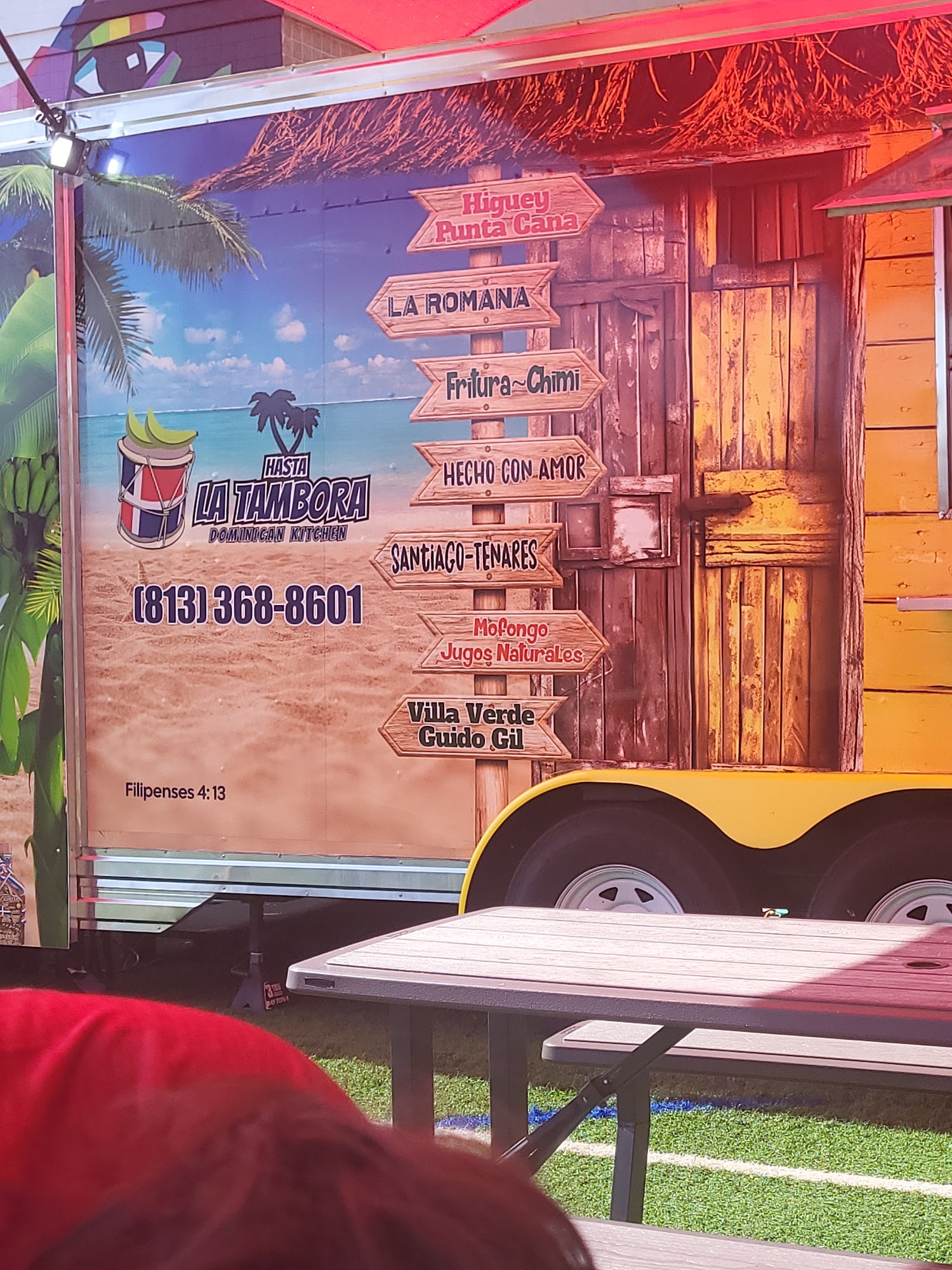 Hasta La Tambora Menu