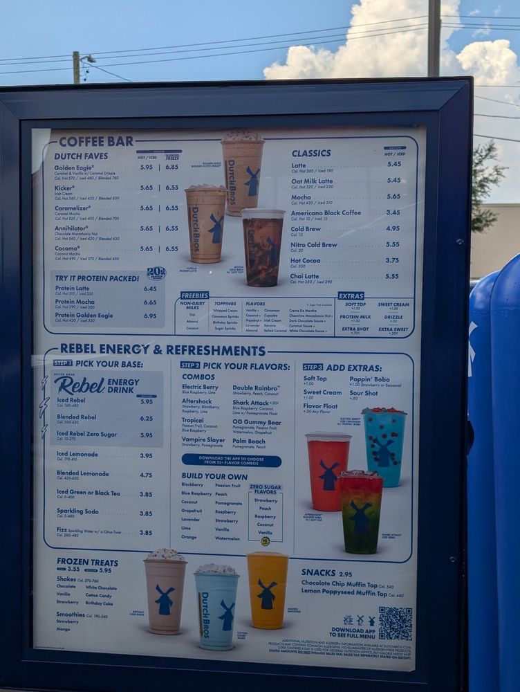 Dutch Bros Coffee Menu