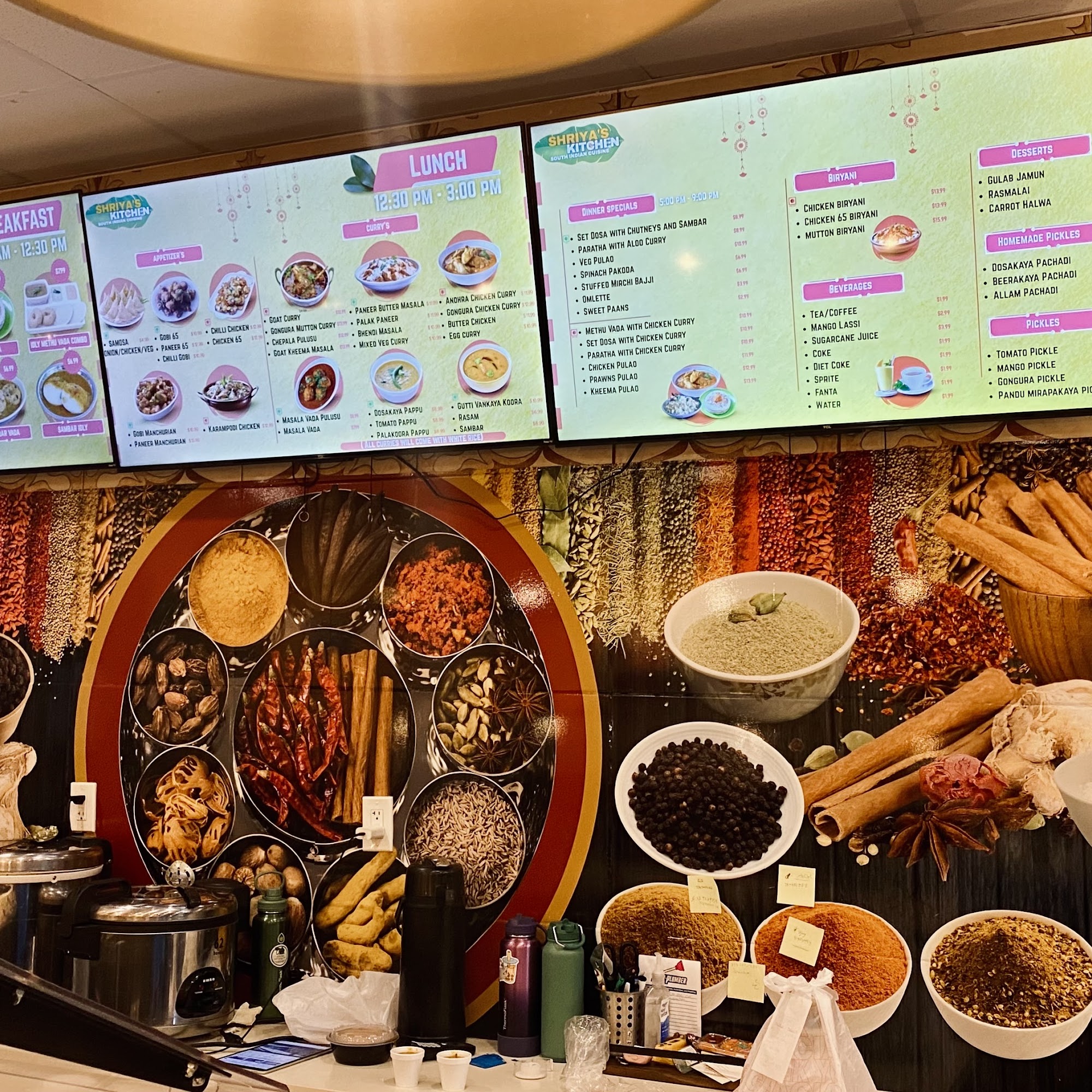 Shriyas Kitchen Menu