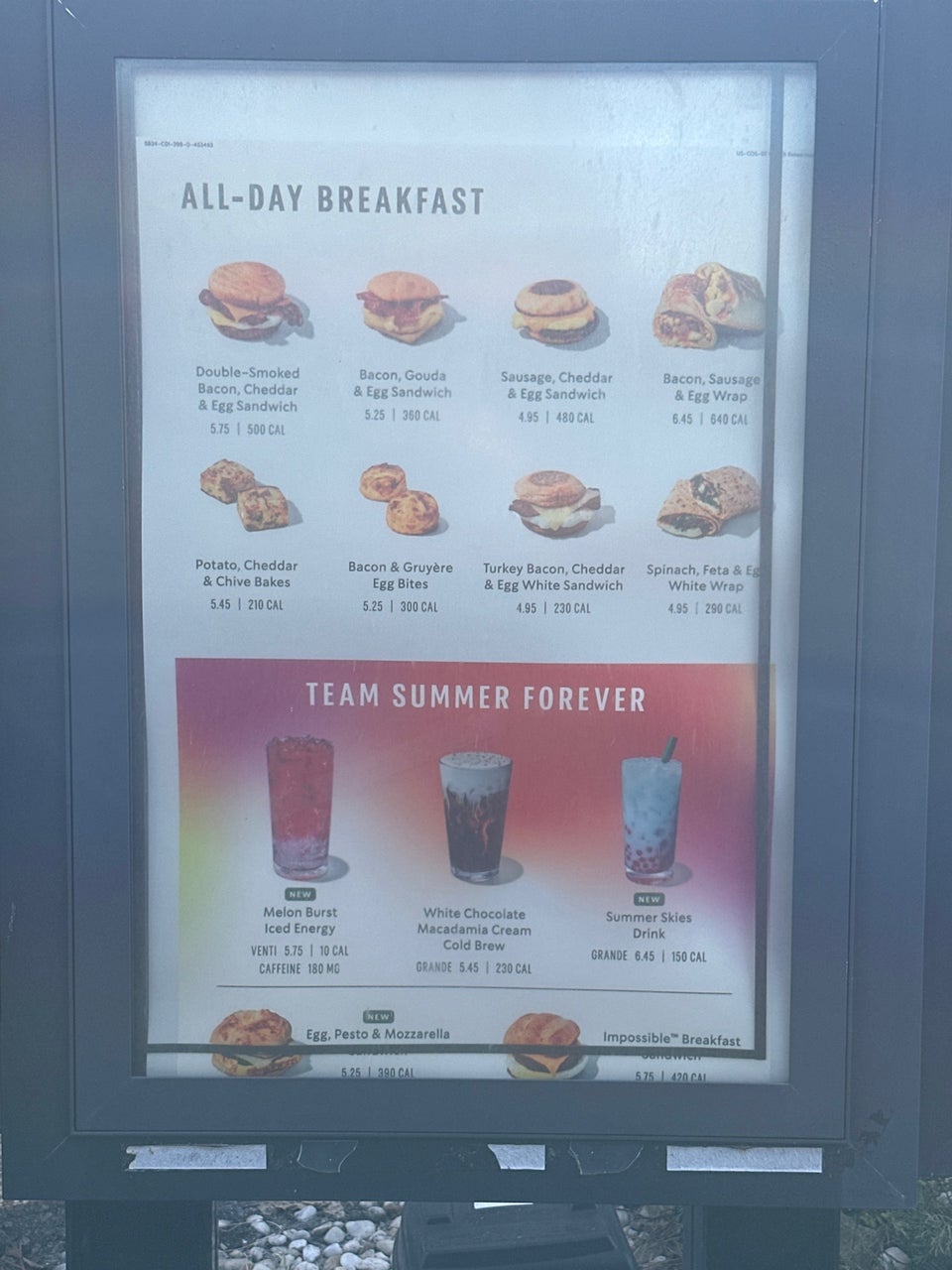 Starbucks Menu